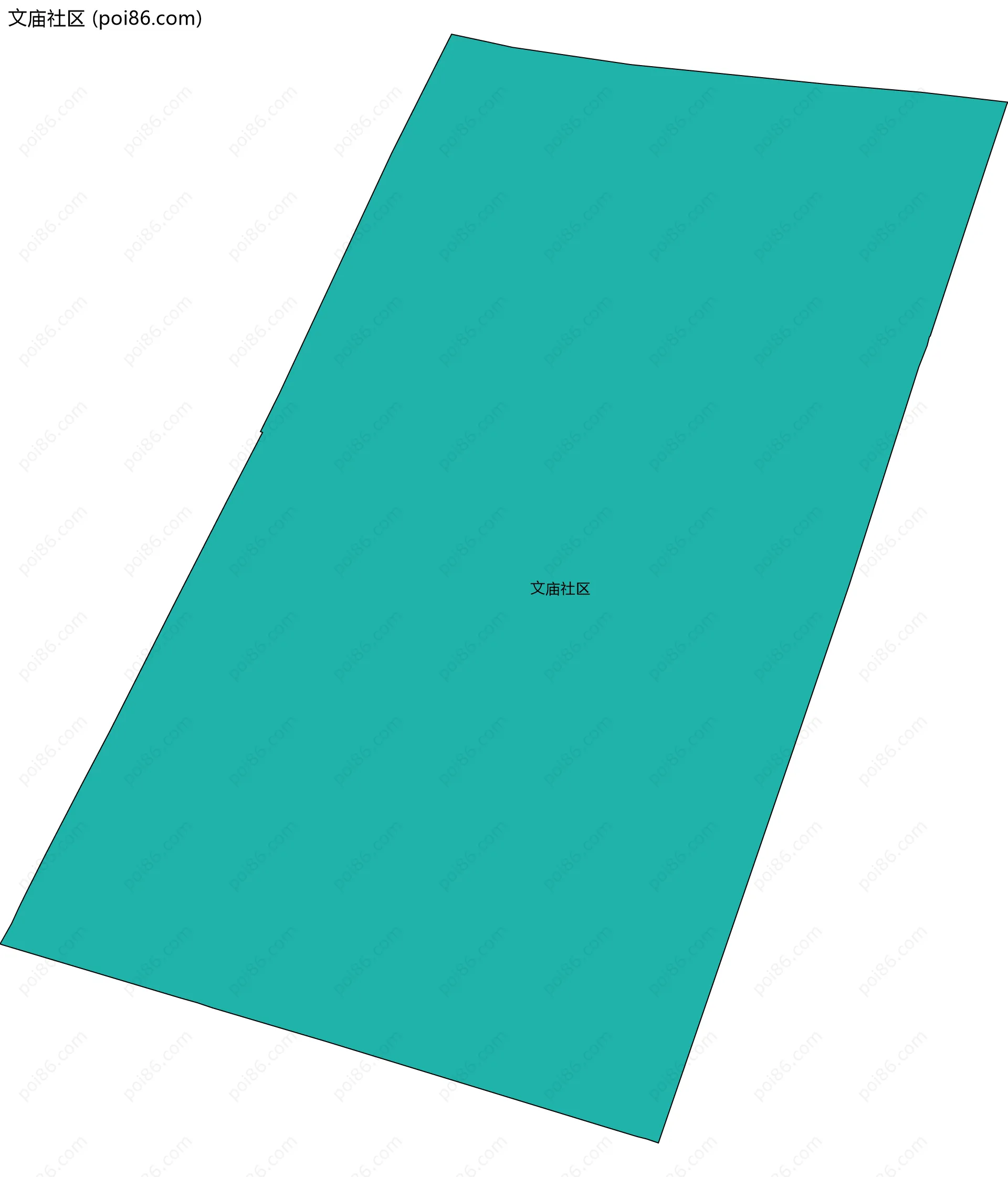 文庙社区边界地图