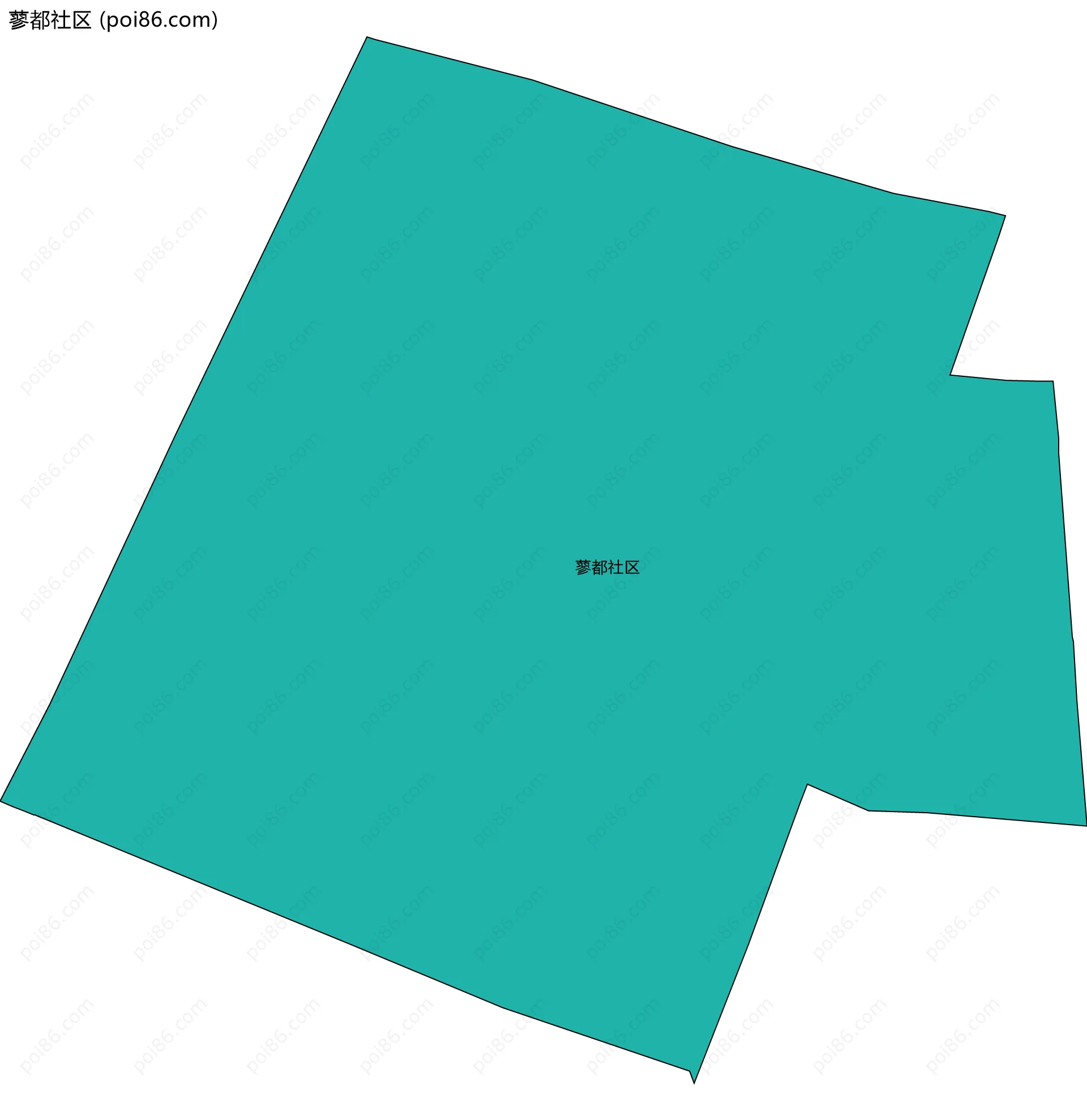 蓼都社区边界地图