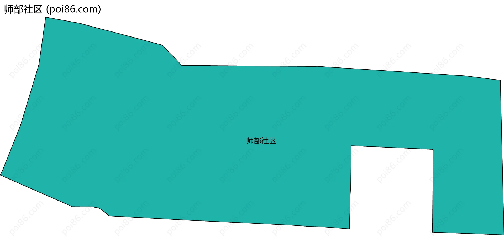 师部社区边界地图