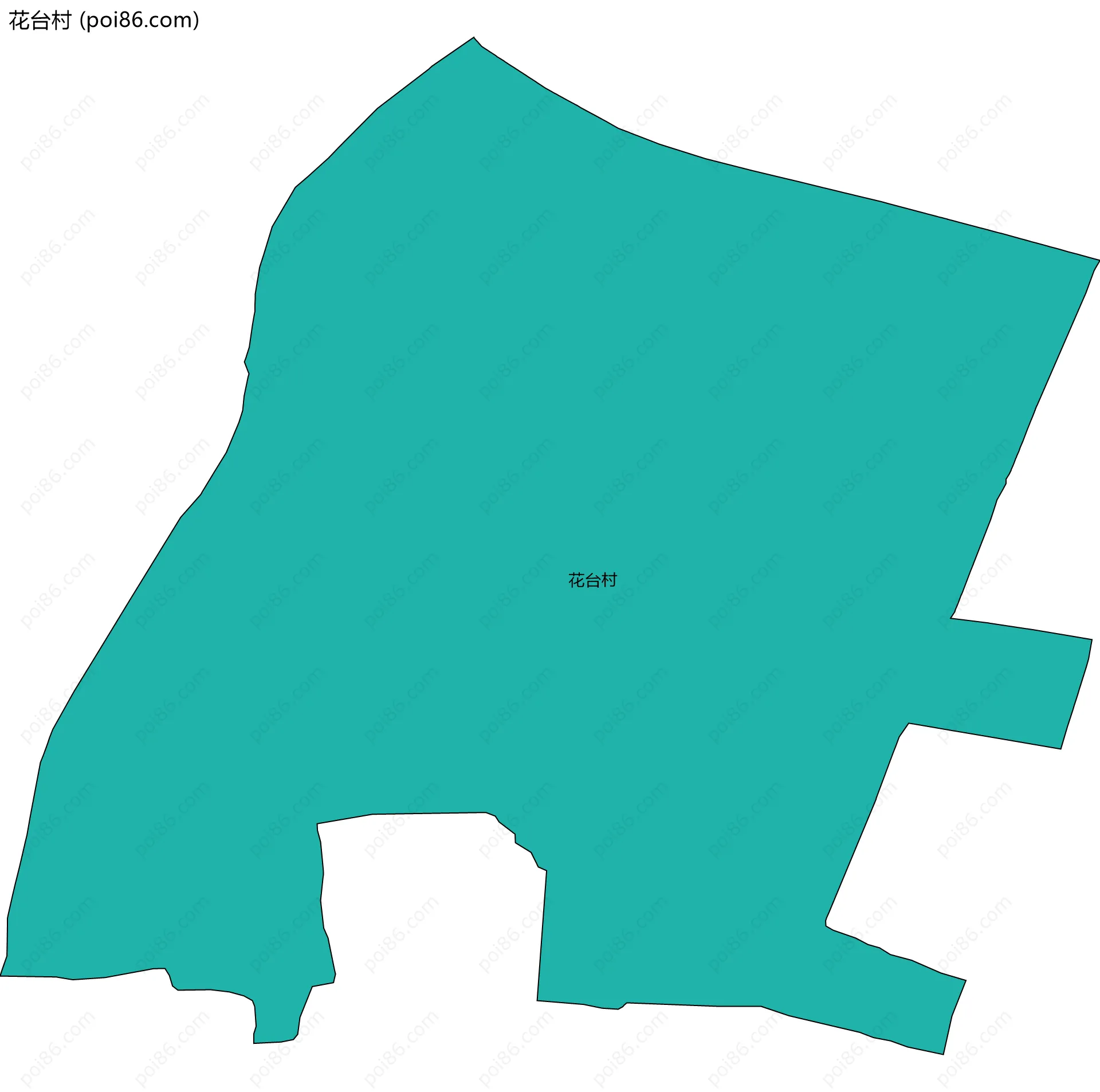 花台村边界地图