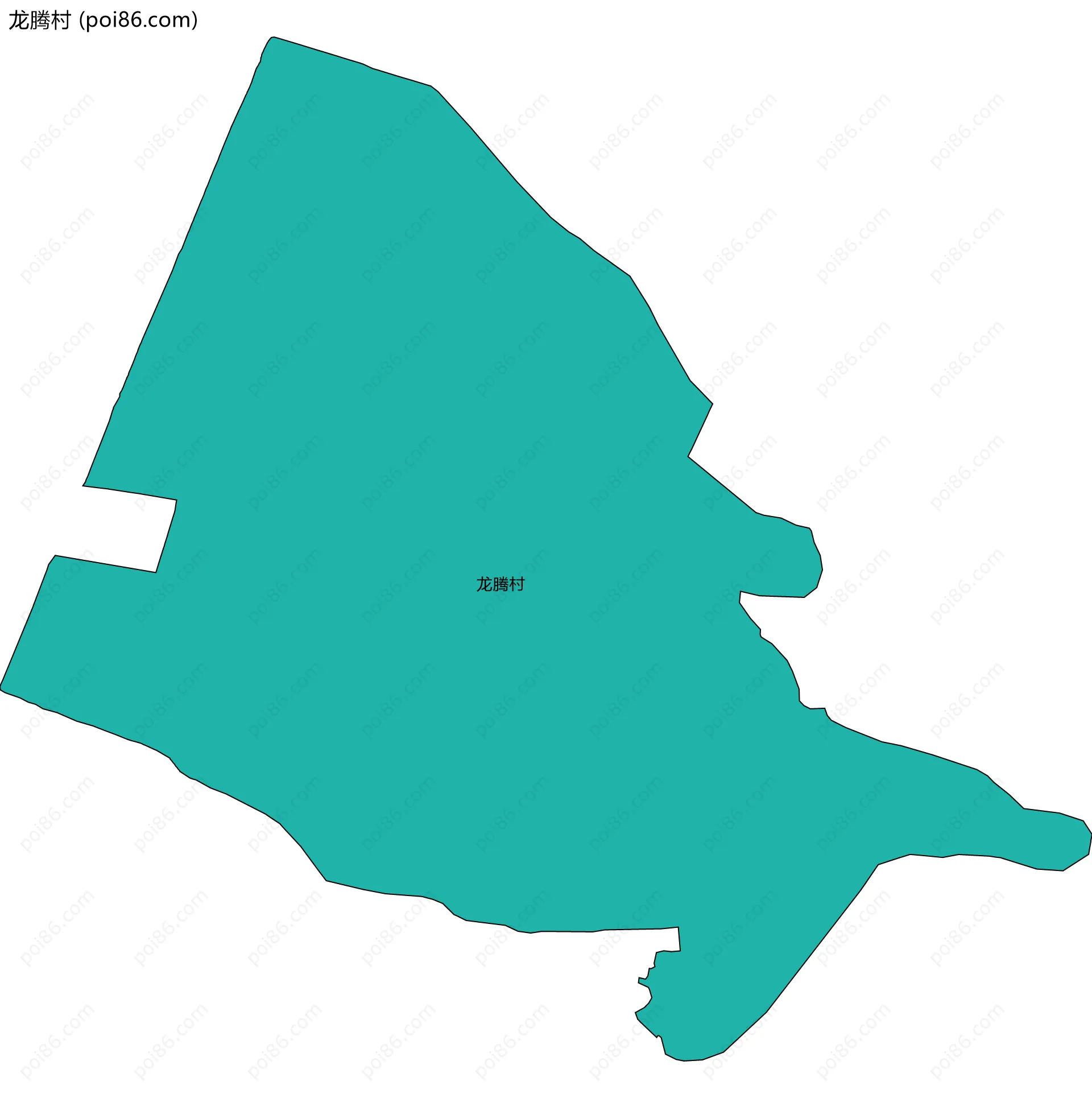 龙腾村边界地图