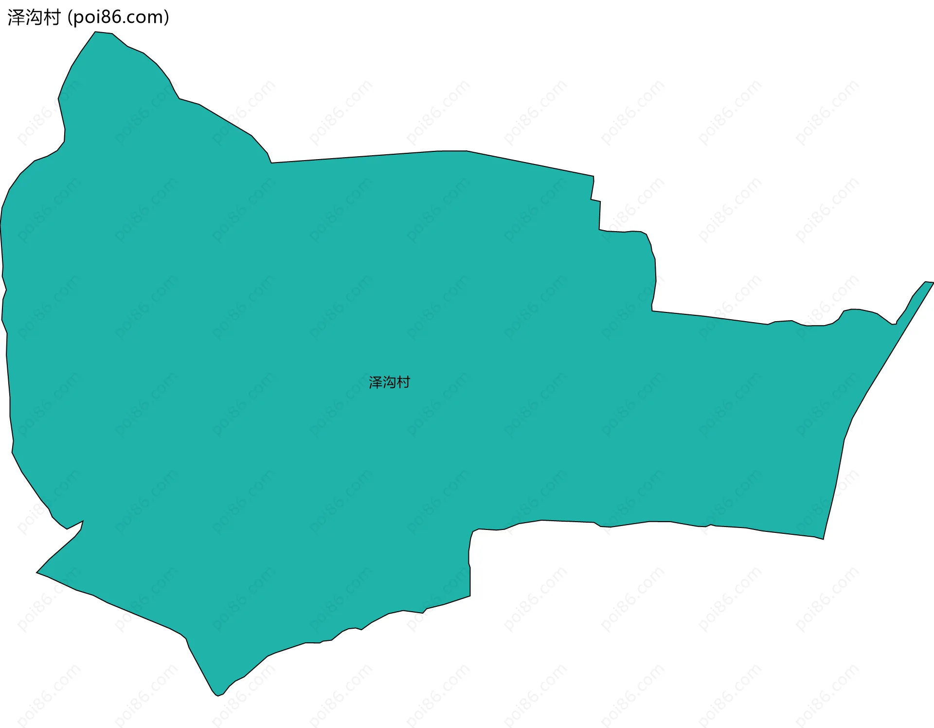 泽沟村边界地图