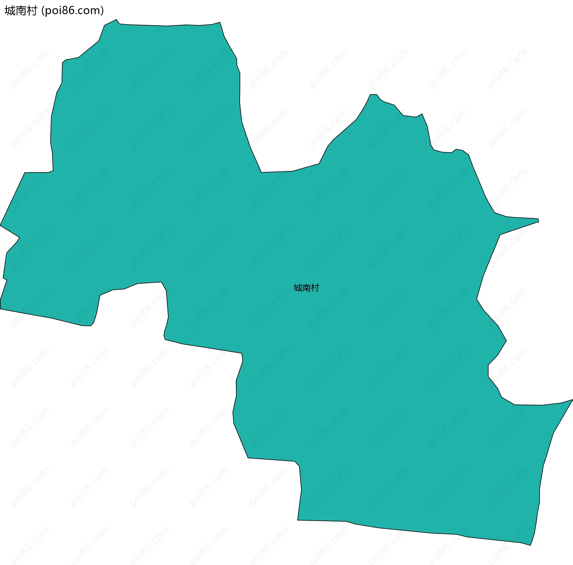 城南村边界地图