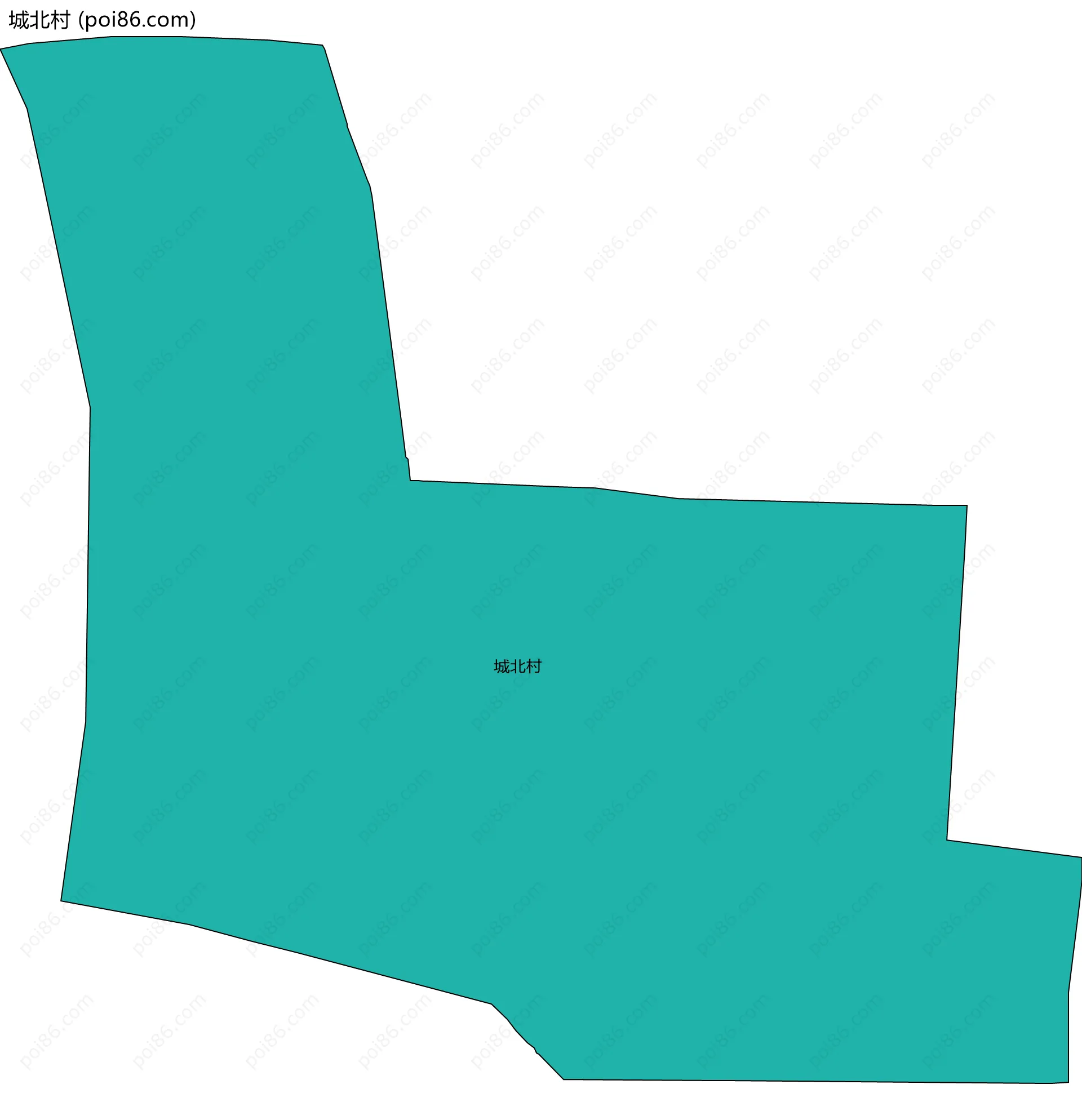 城北村边界地图
