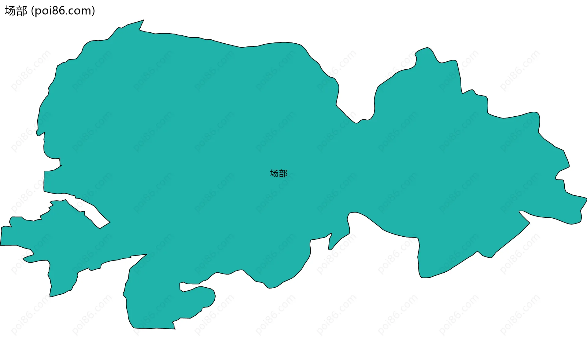 场部边界地图