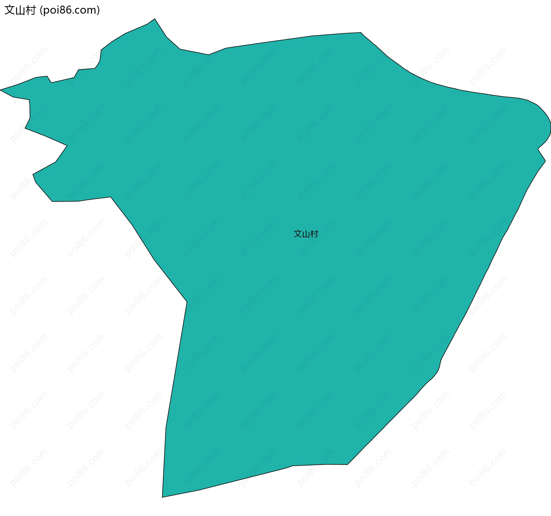 文山村边界地图