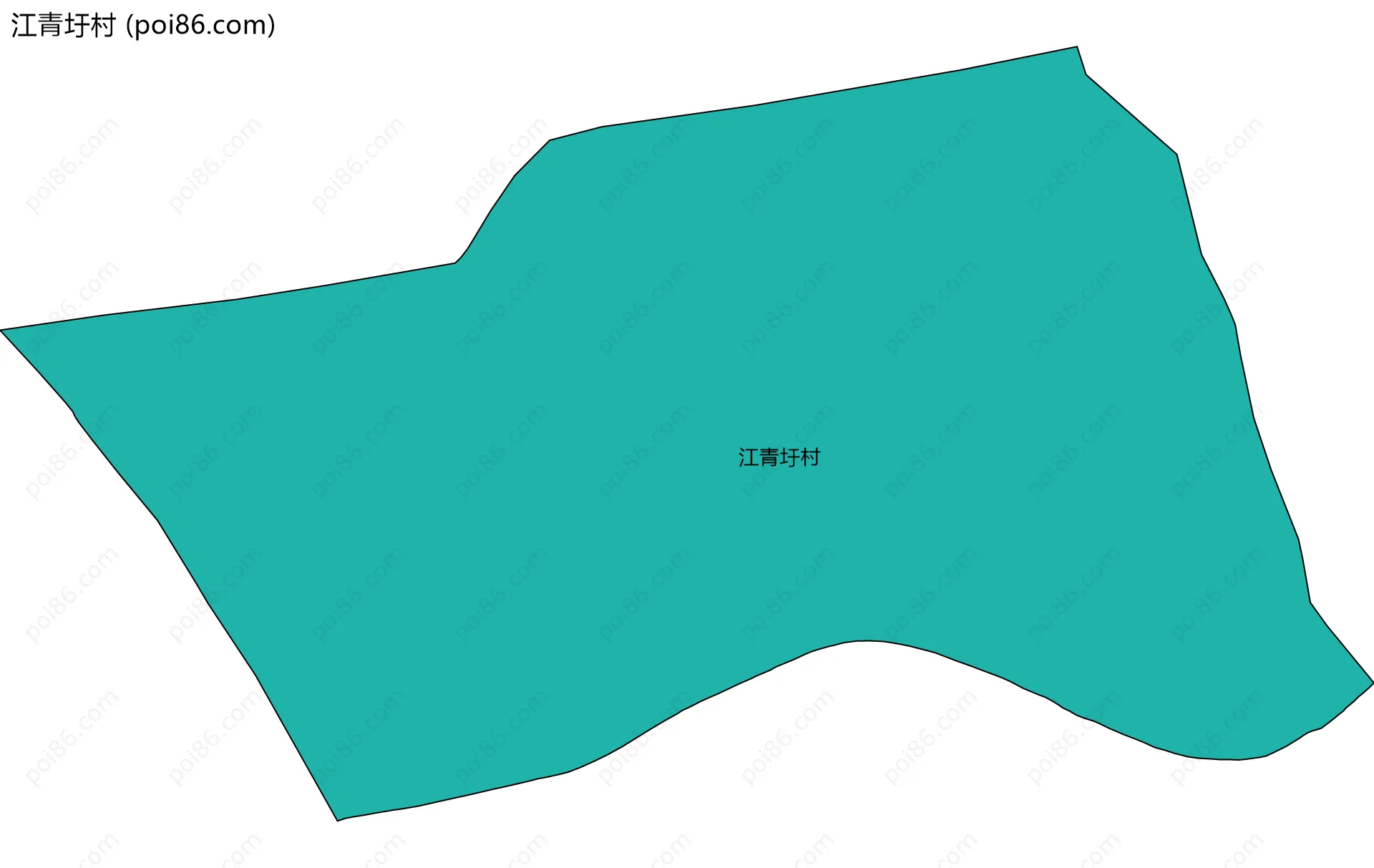 江青圩村边界地图