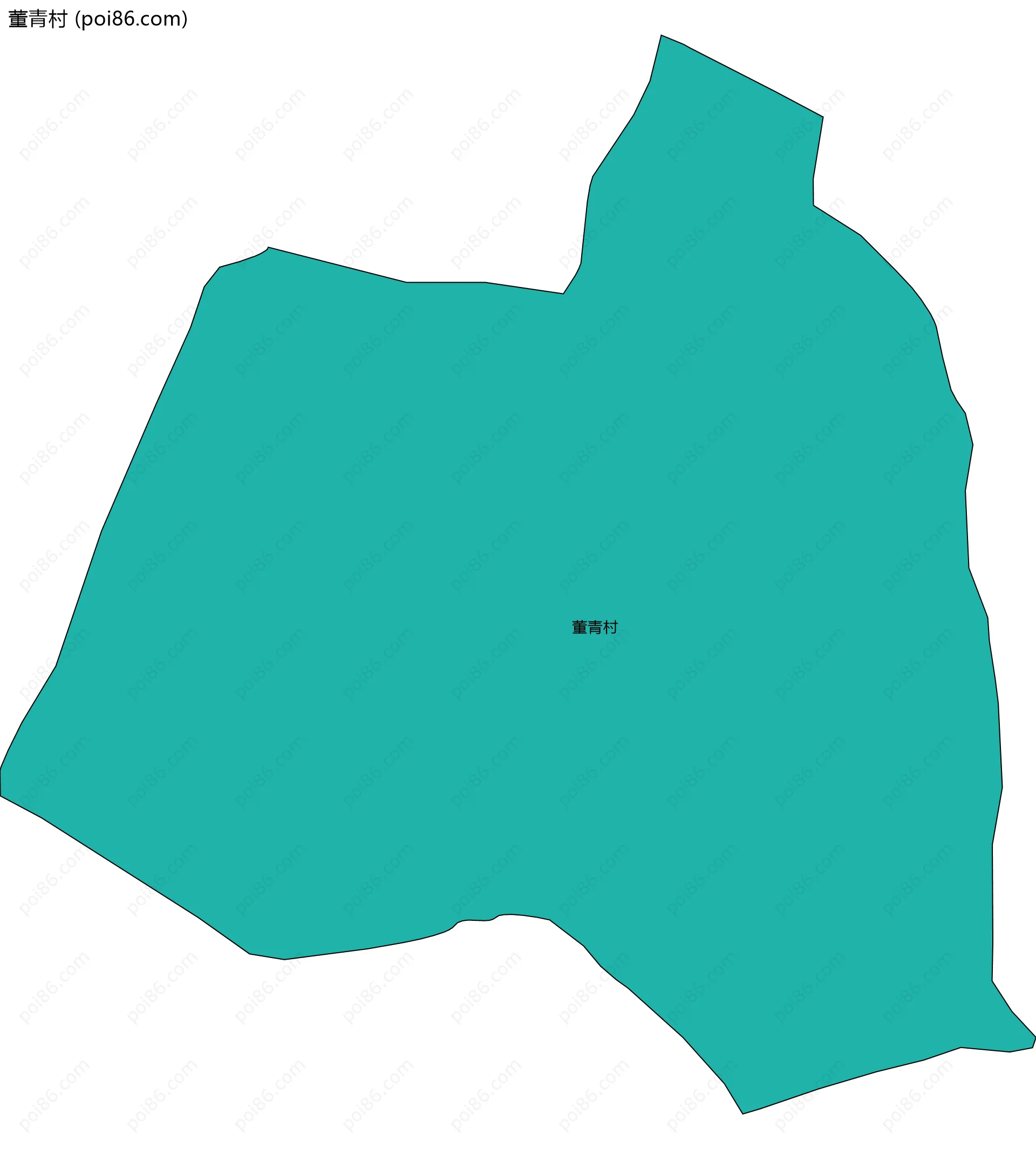 董青村边界地图