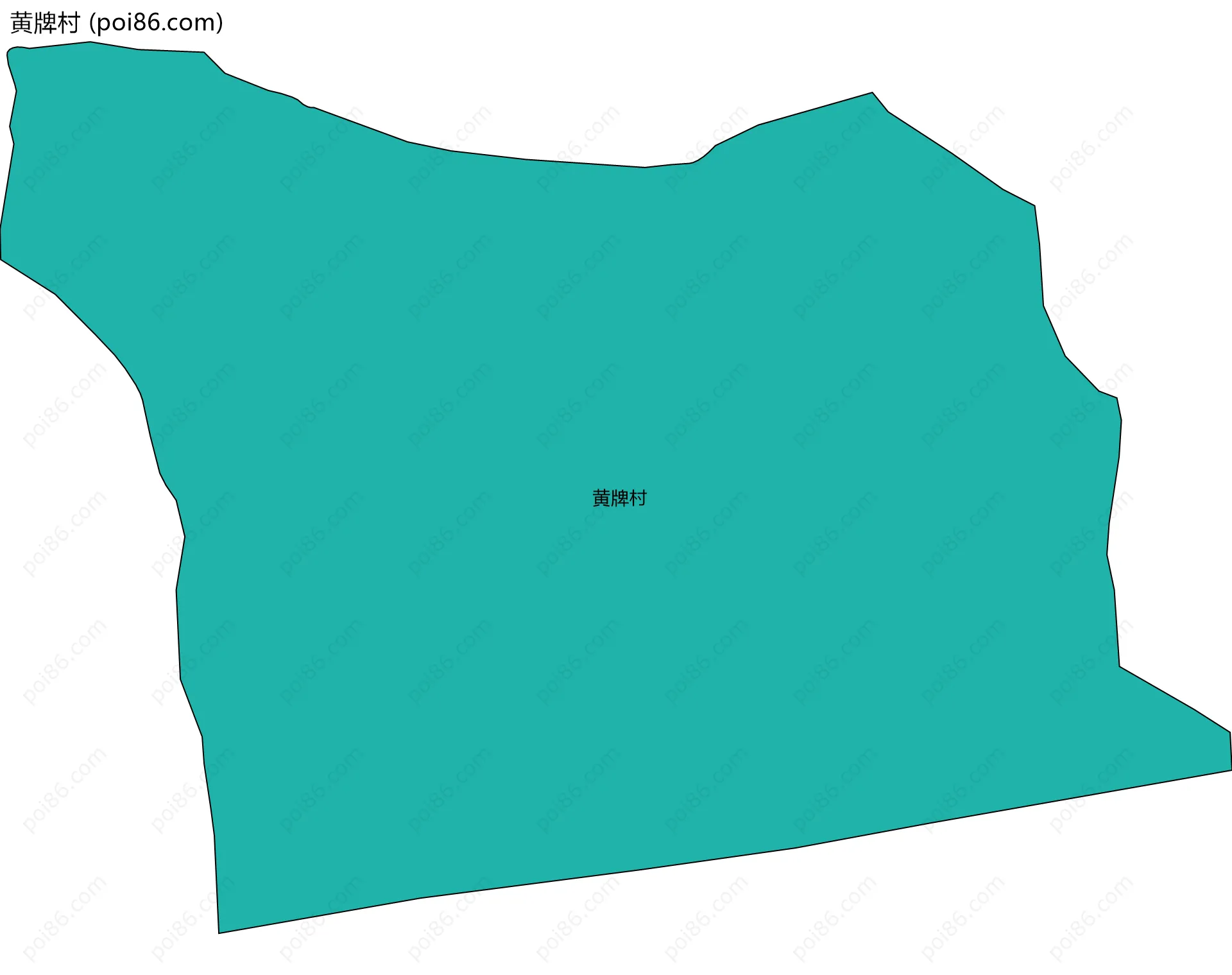 黄牌村边界地图