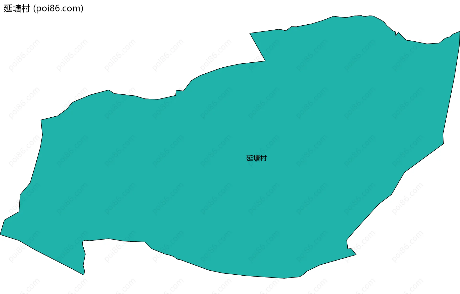 延塘村边界地图