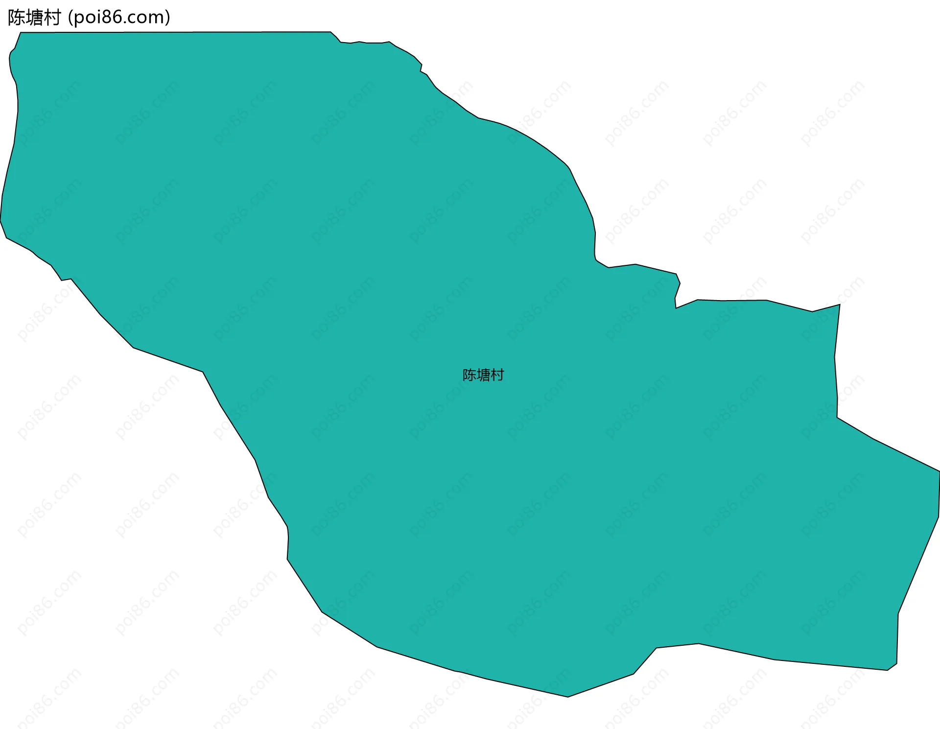 陈塘村边界地图