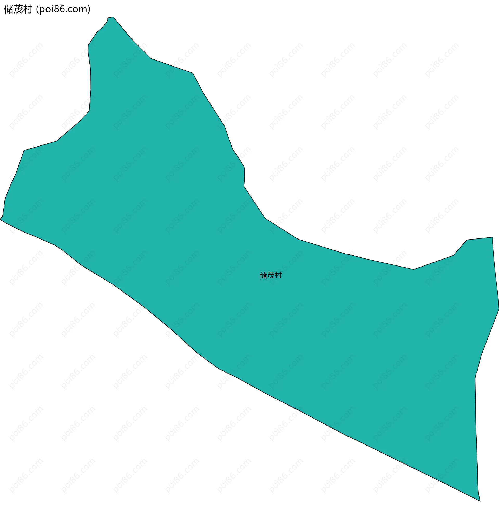 储茂村边界地图