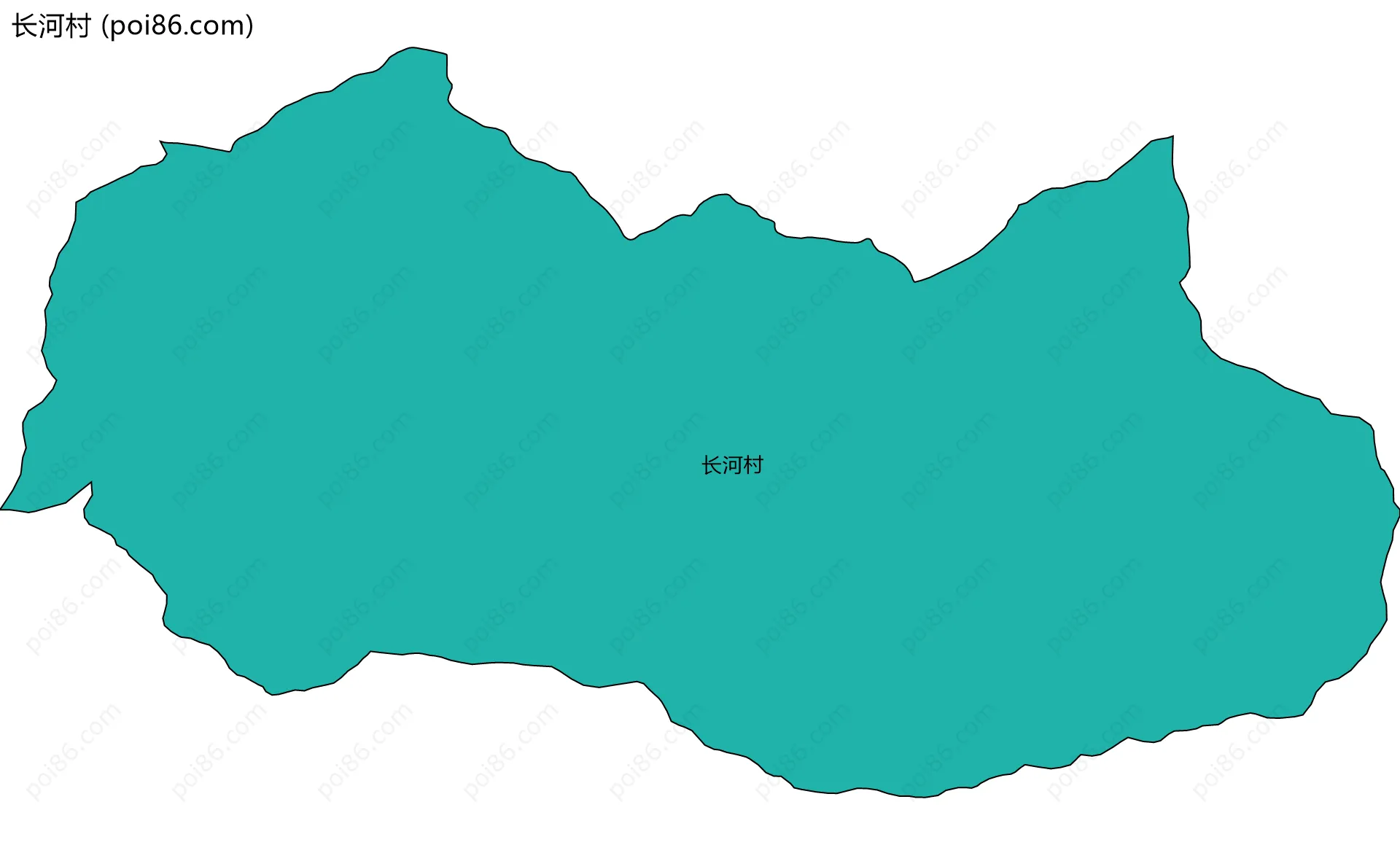 长河村边界地图