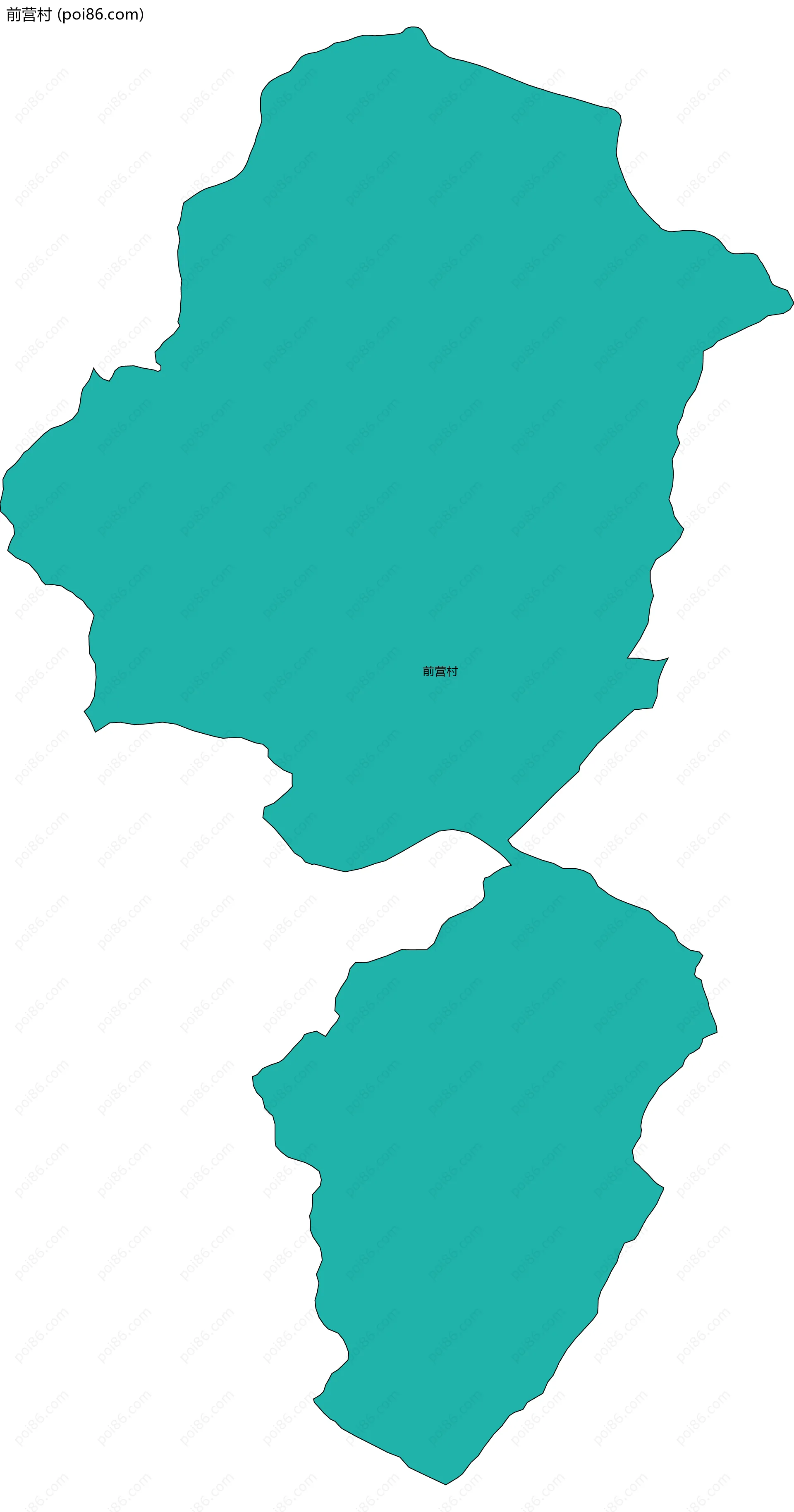 前营村边界地图