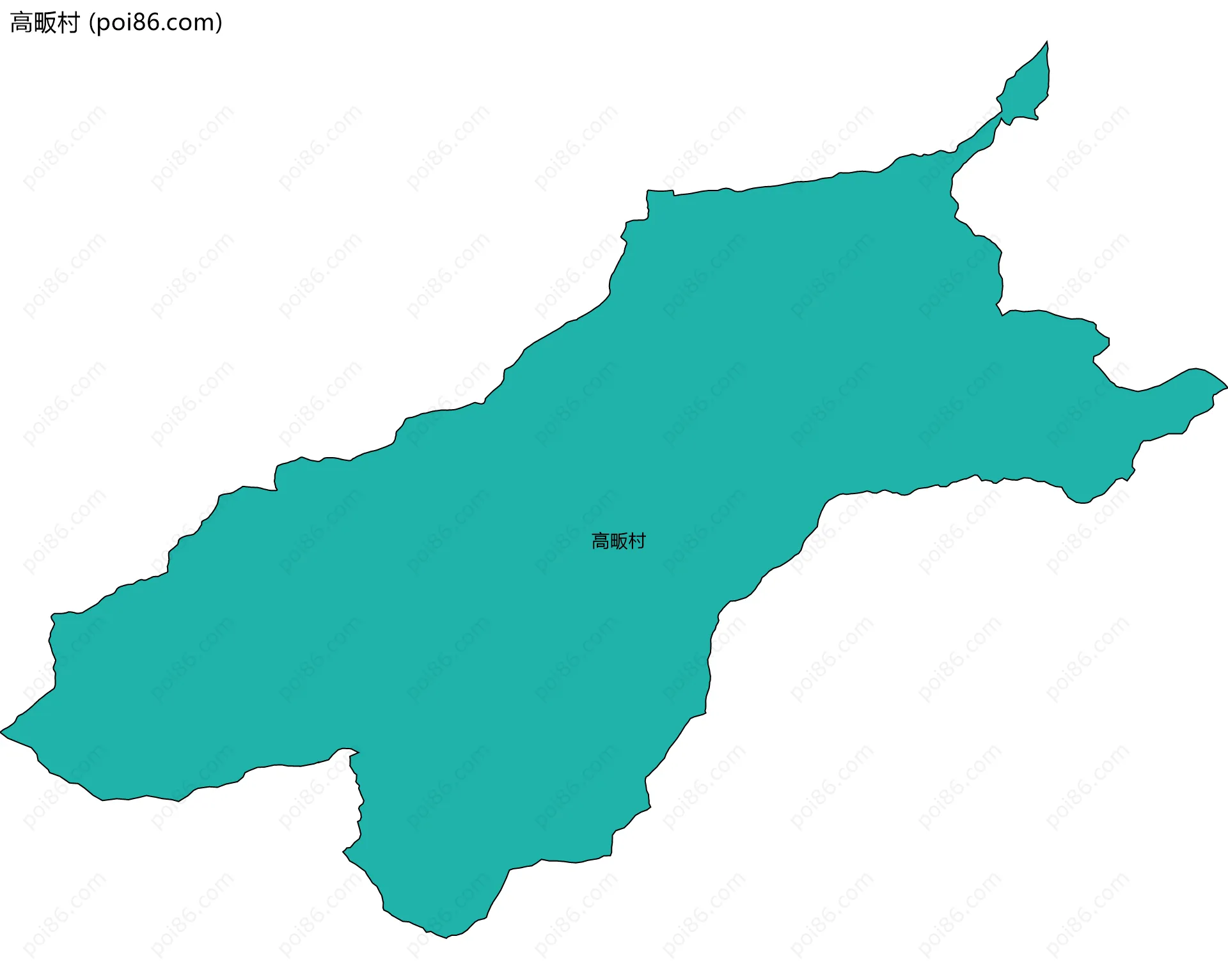 高畈村边界地图