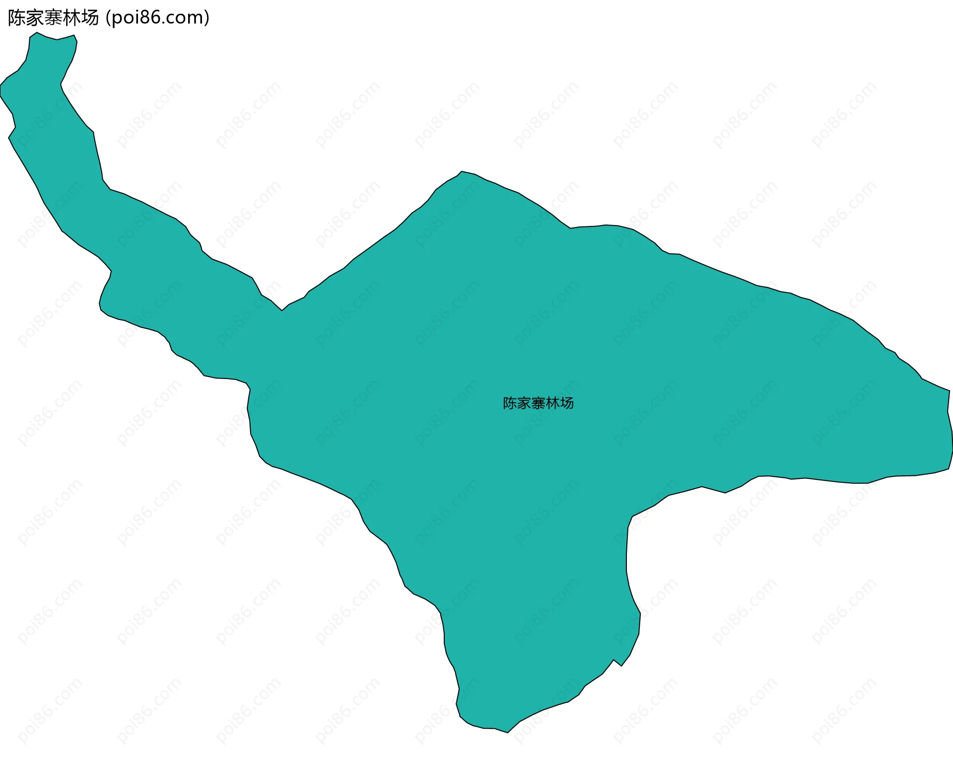 陈家寨林场边界地图