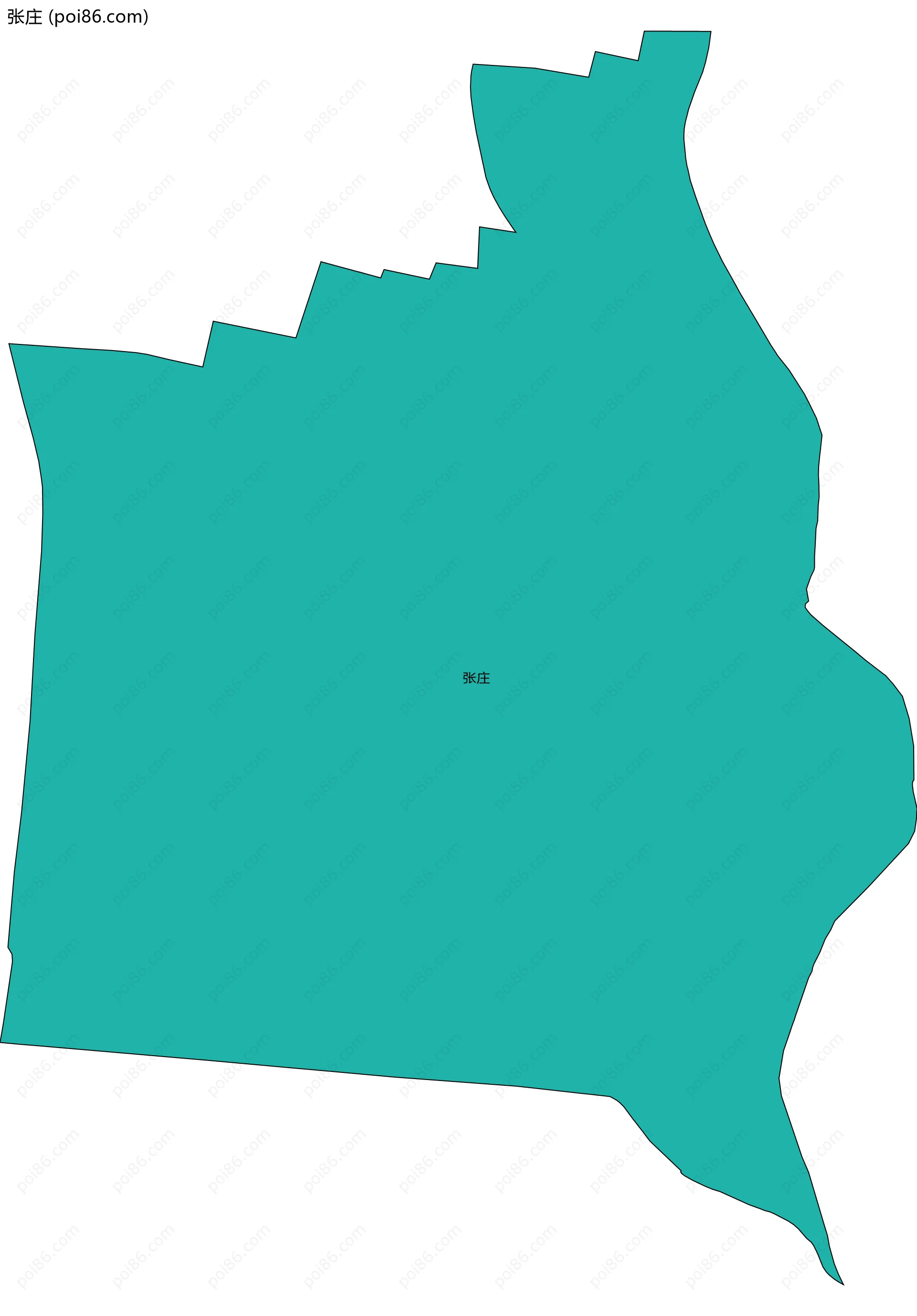 张庄边界地图