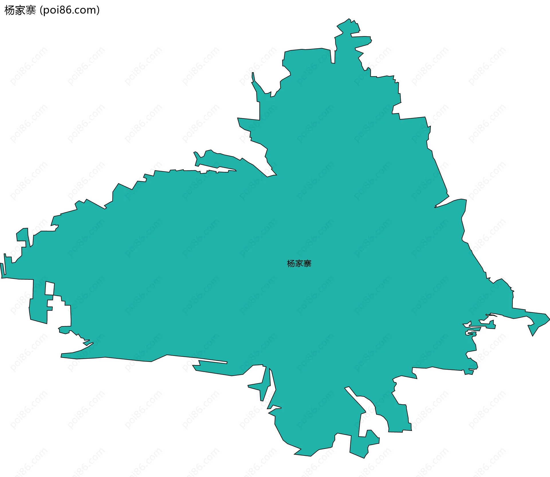 杨家寨边界地图