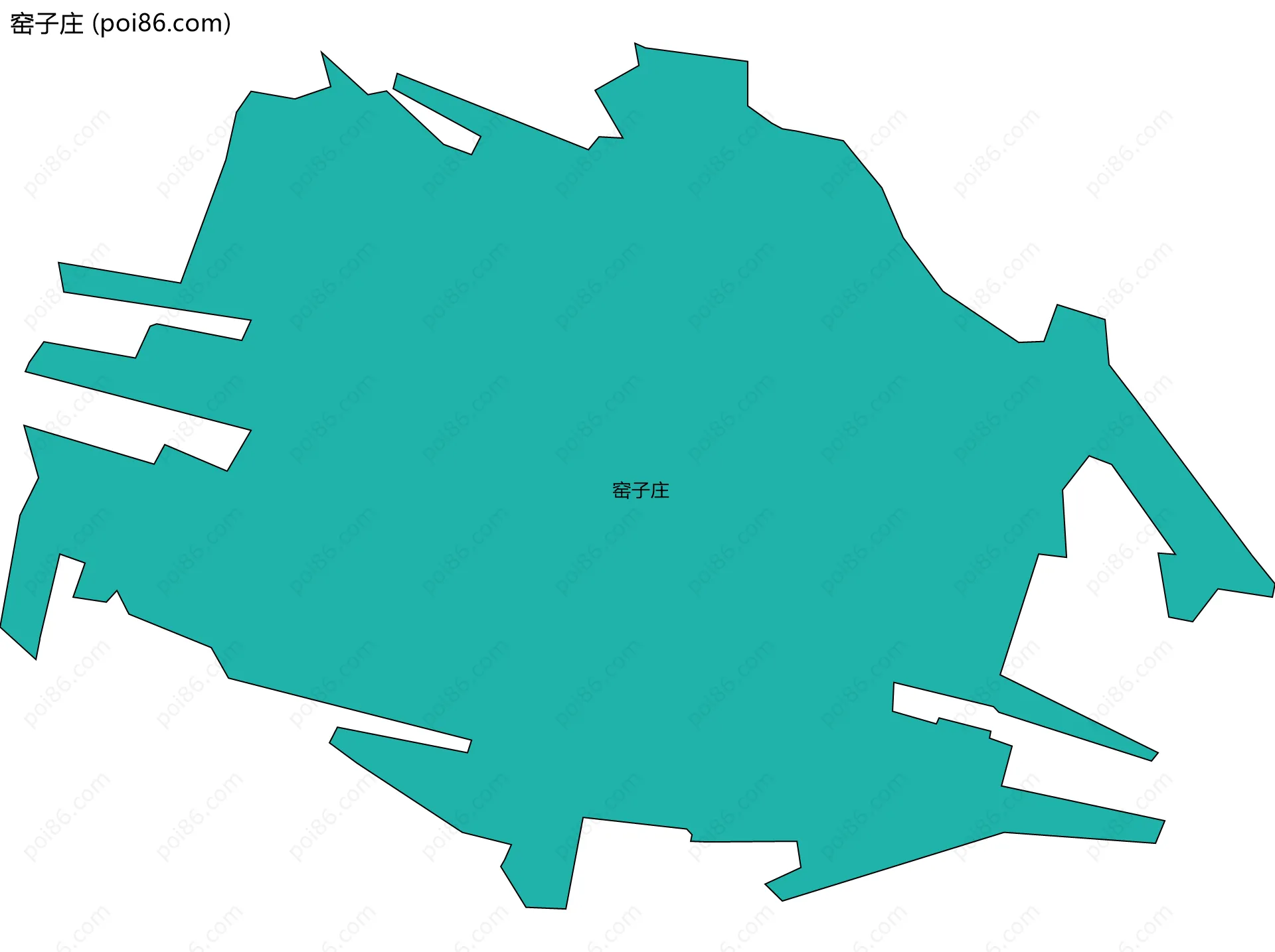 窑子庄边界地图