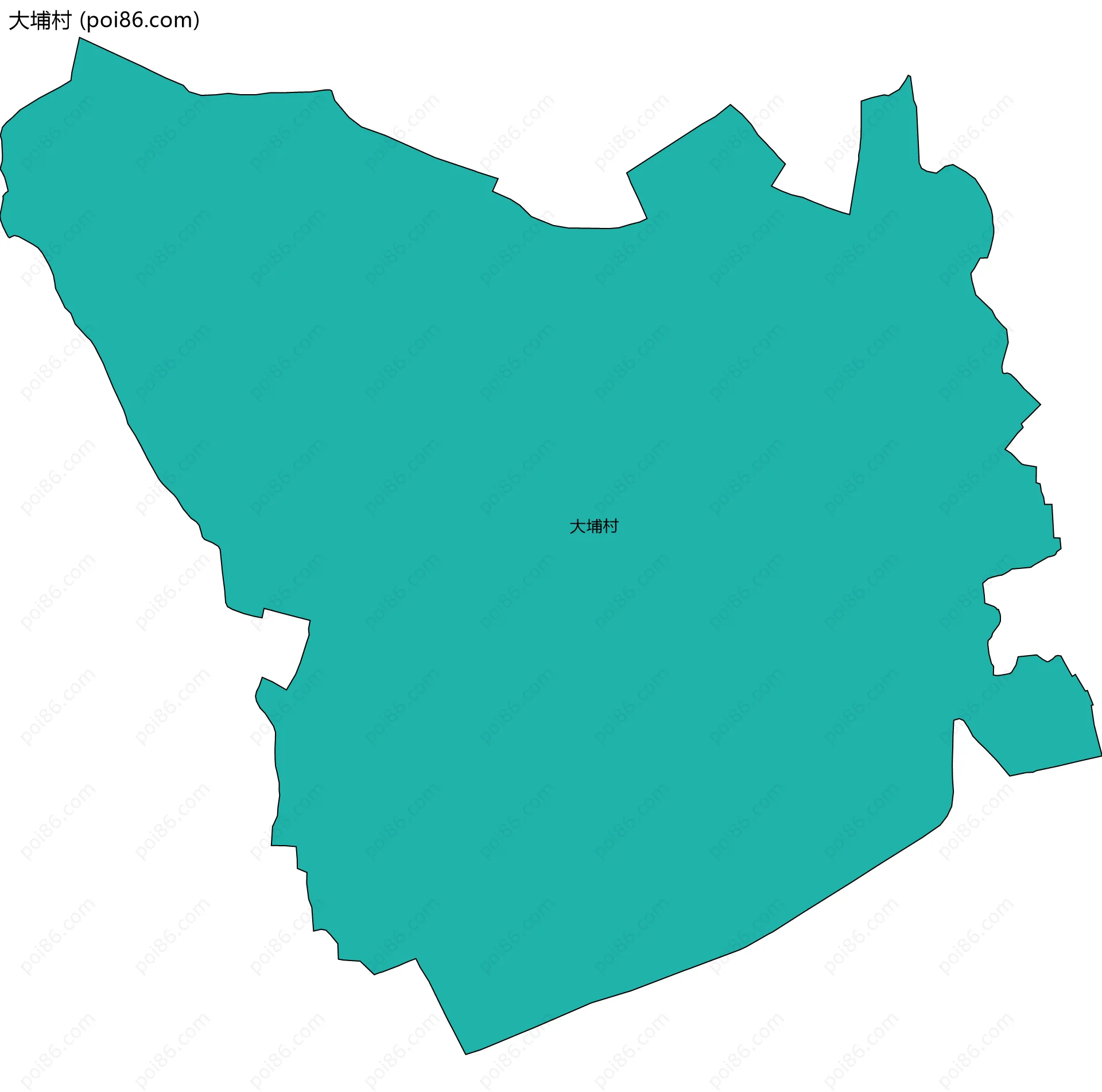 大埔村边界地图