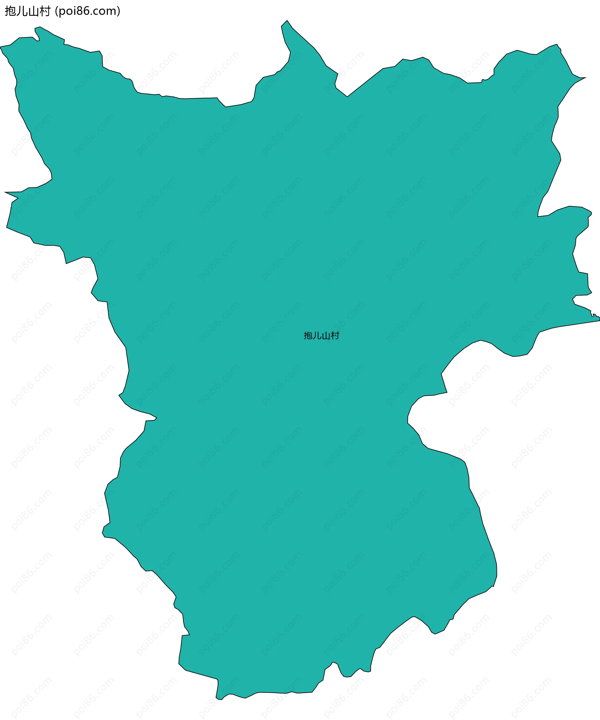 抱儿山村边界地图