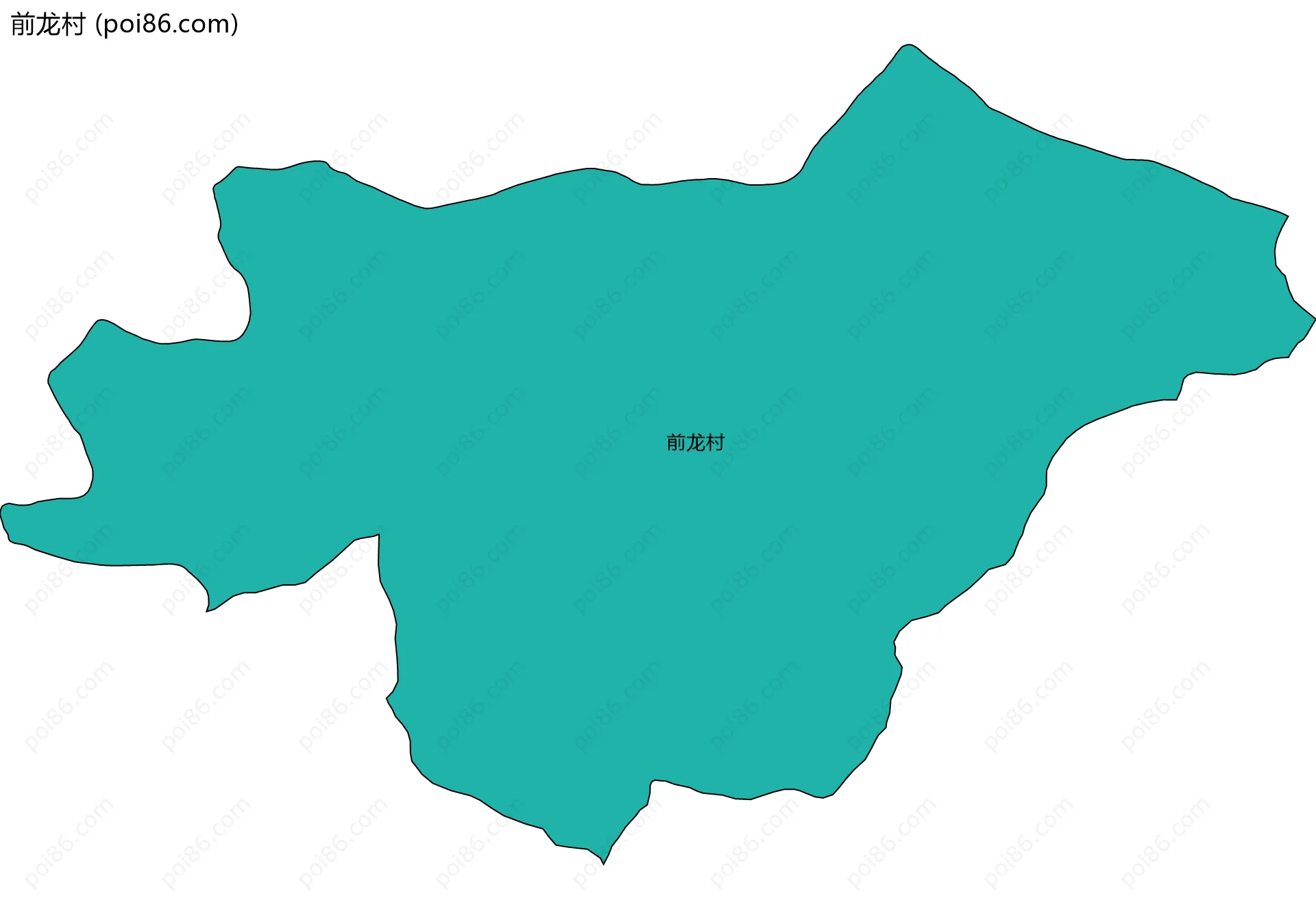前龙村边界地图