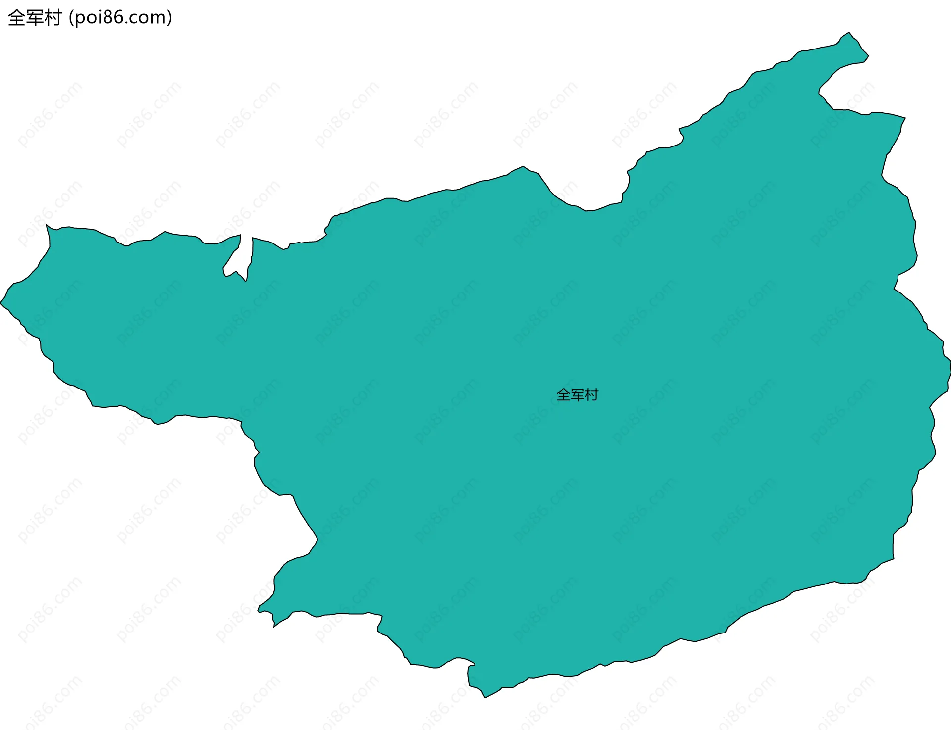 全军村边界地图