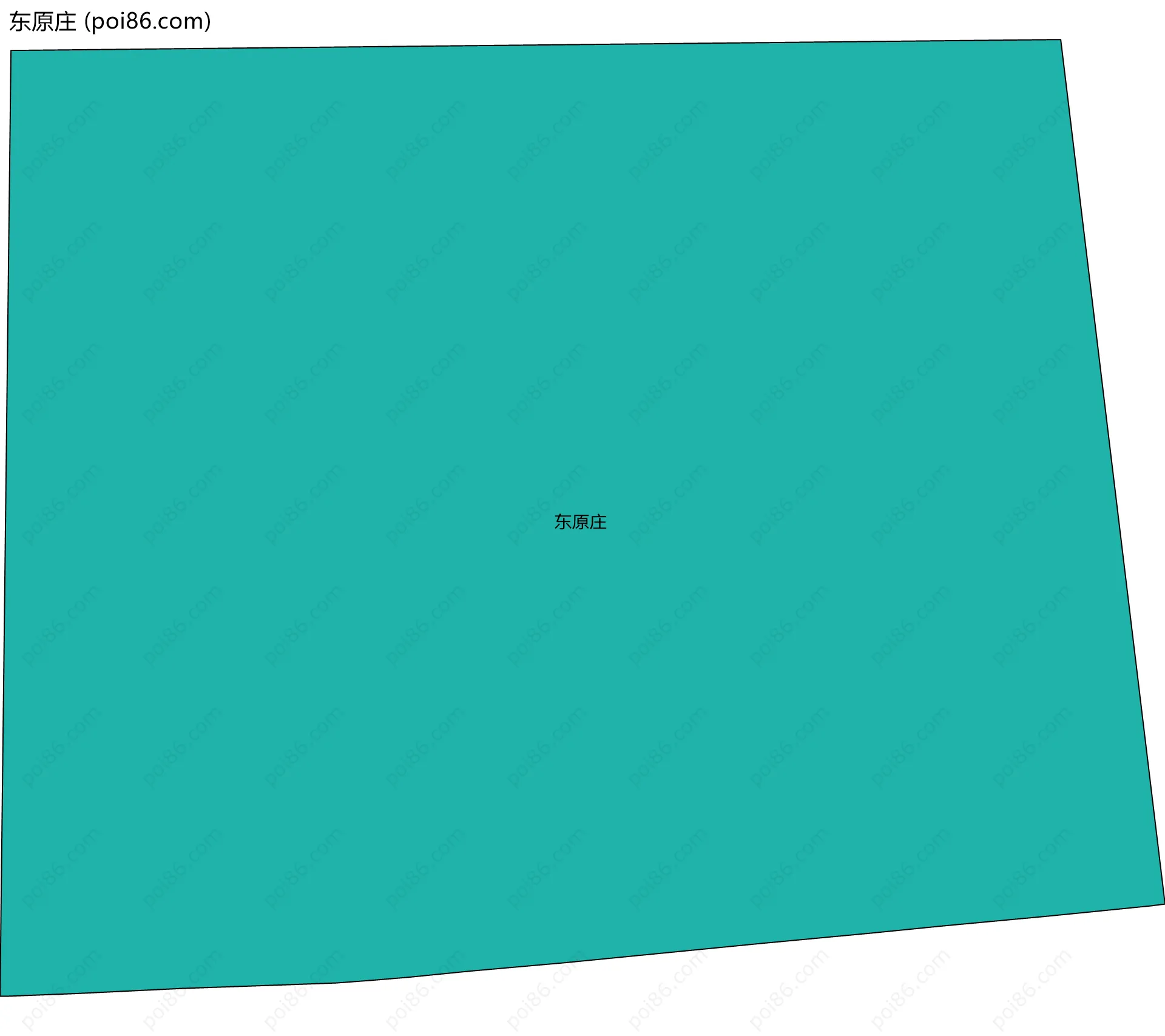 东原庄边界地图