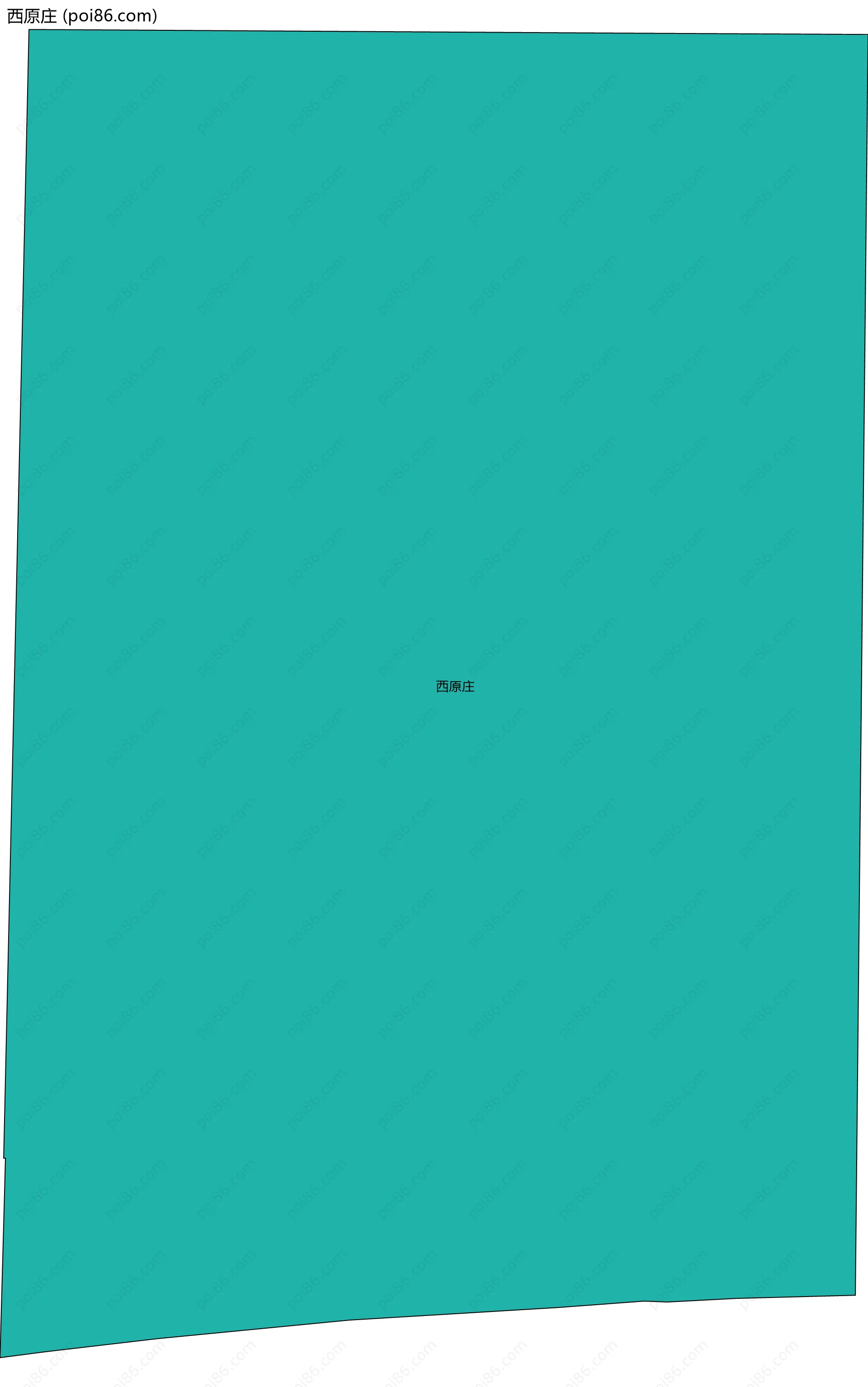 西原庄边界地图