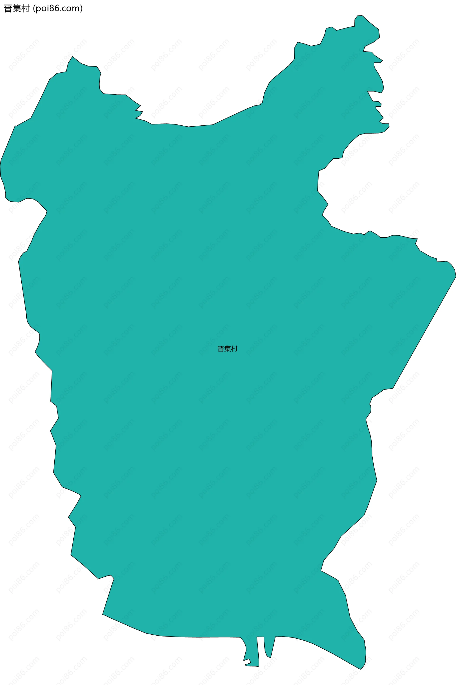 晋集村边界地图