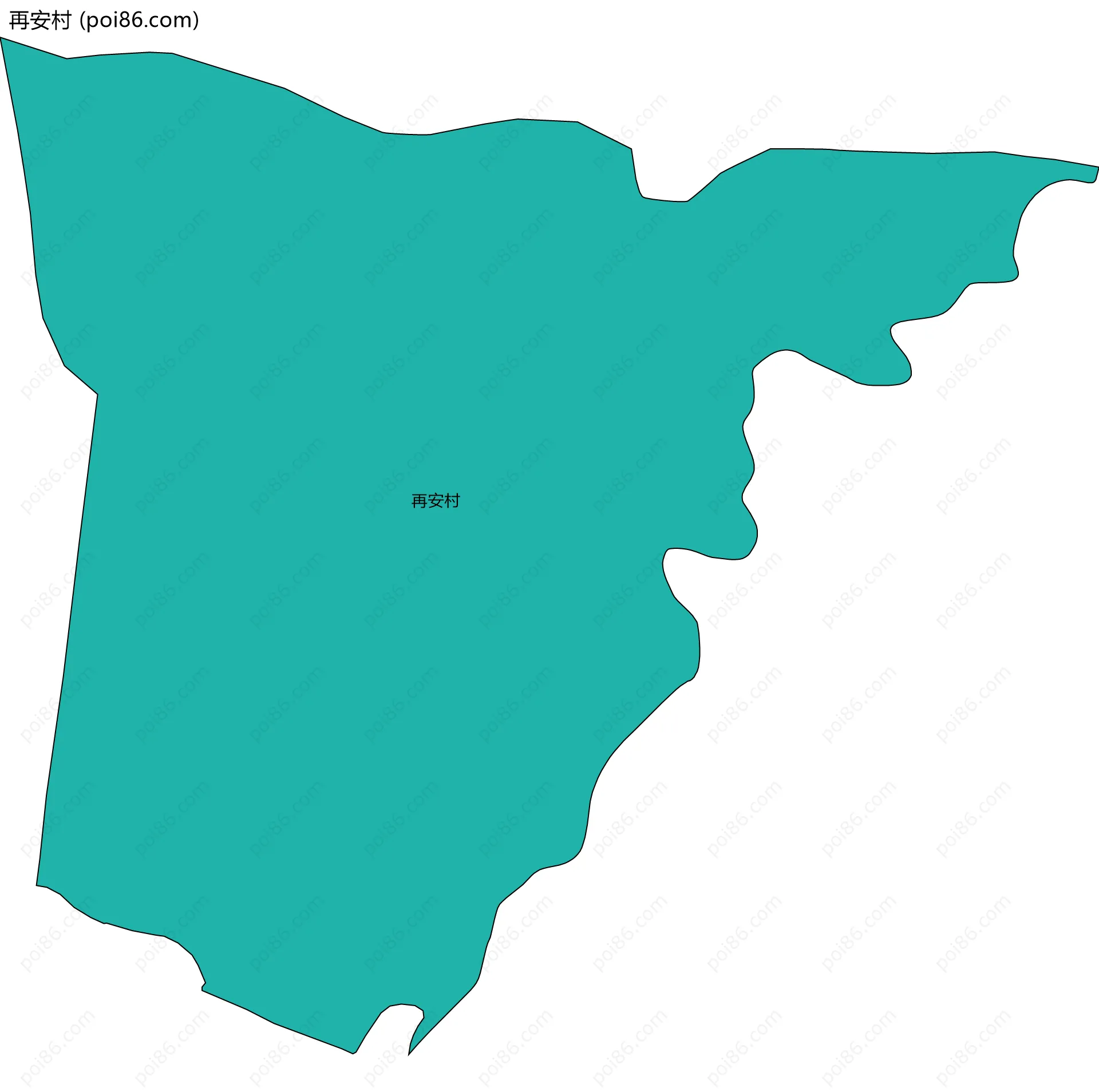 再安村边界地图