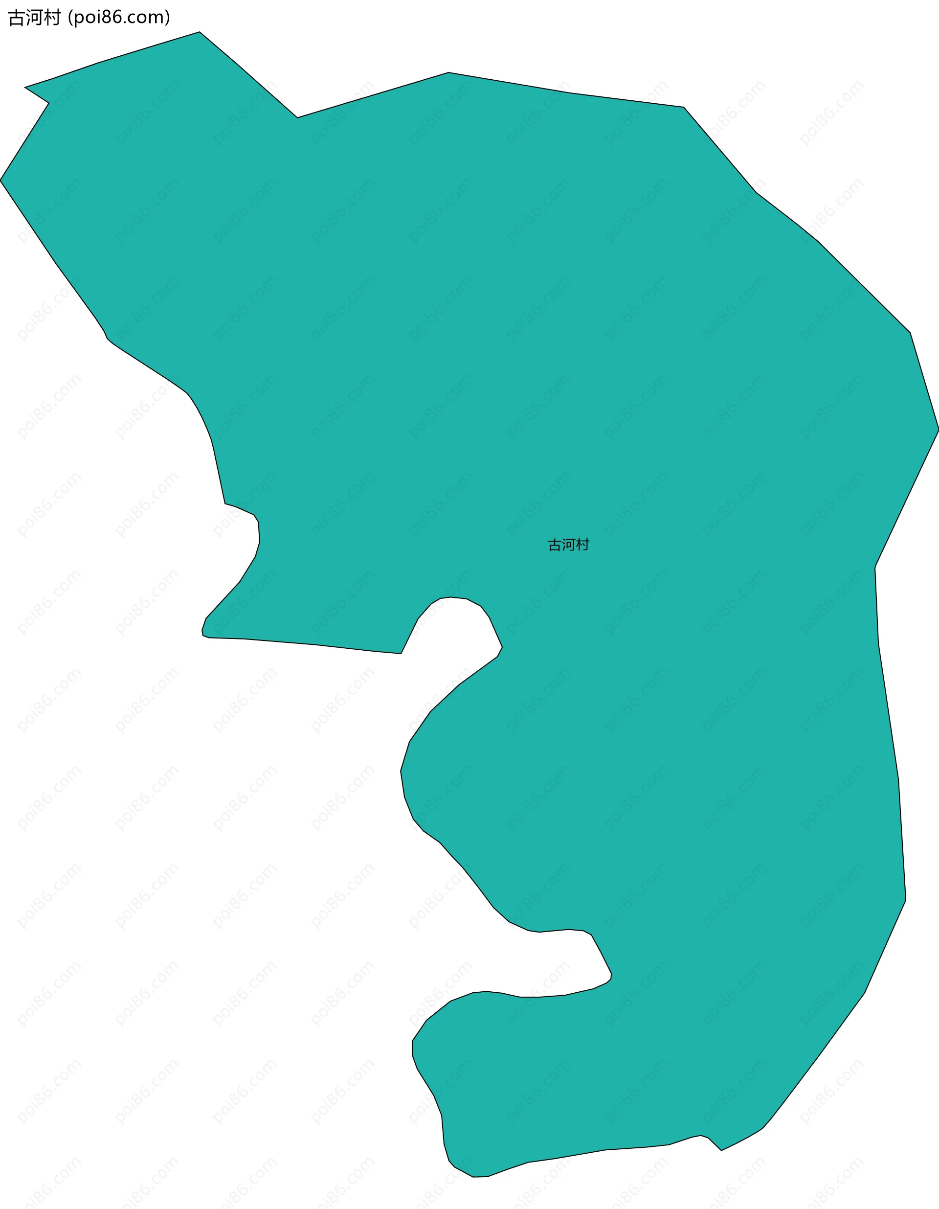 古河村边界地图