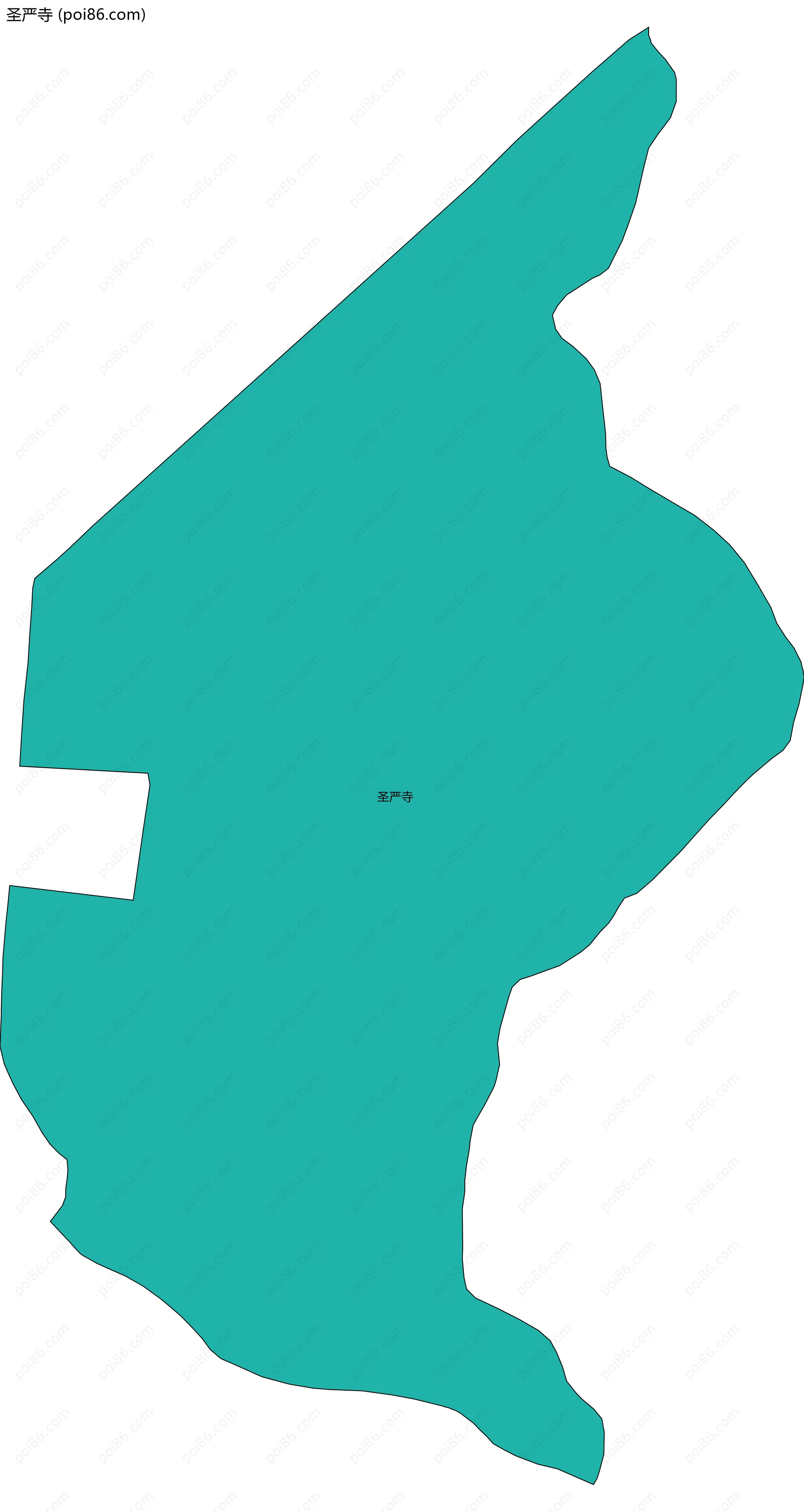 圣严寺边界地图