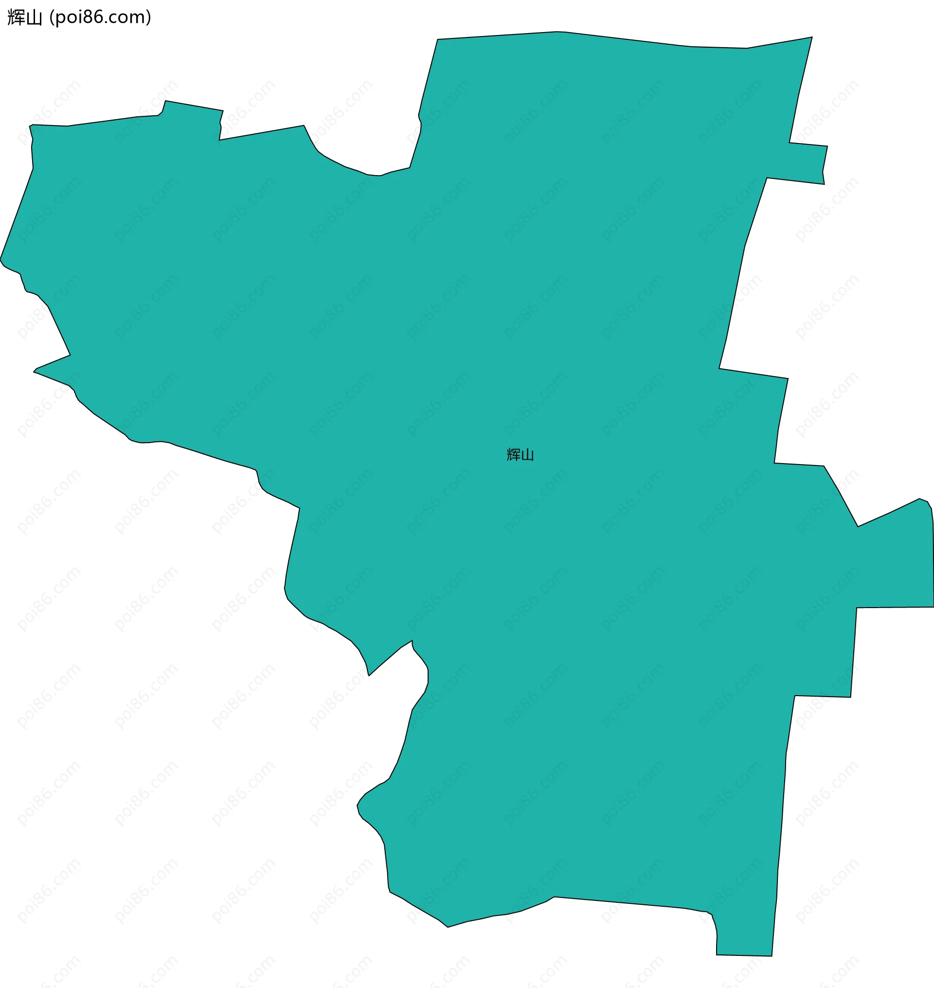 辉山边界地图