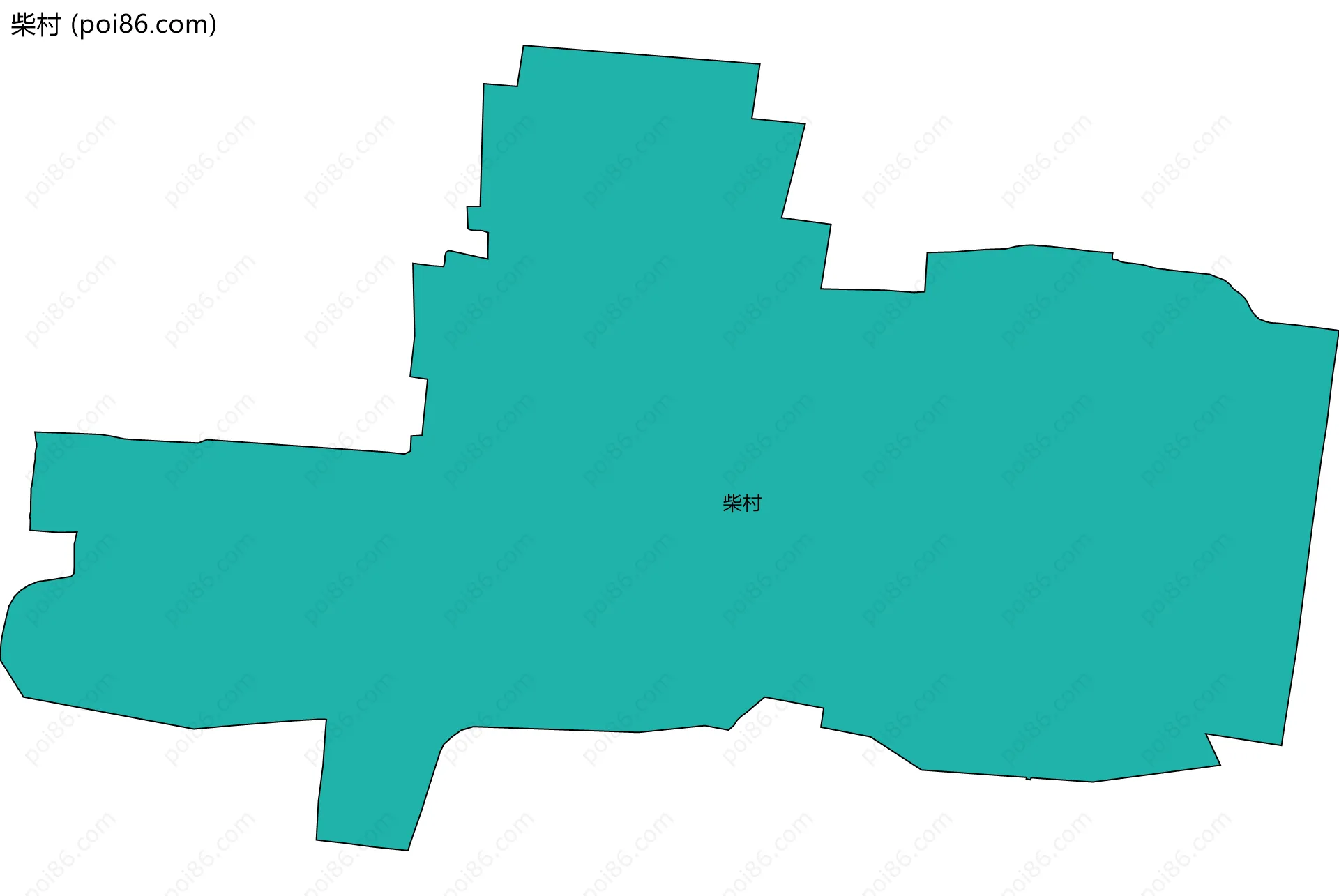 柴村边界地图