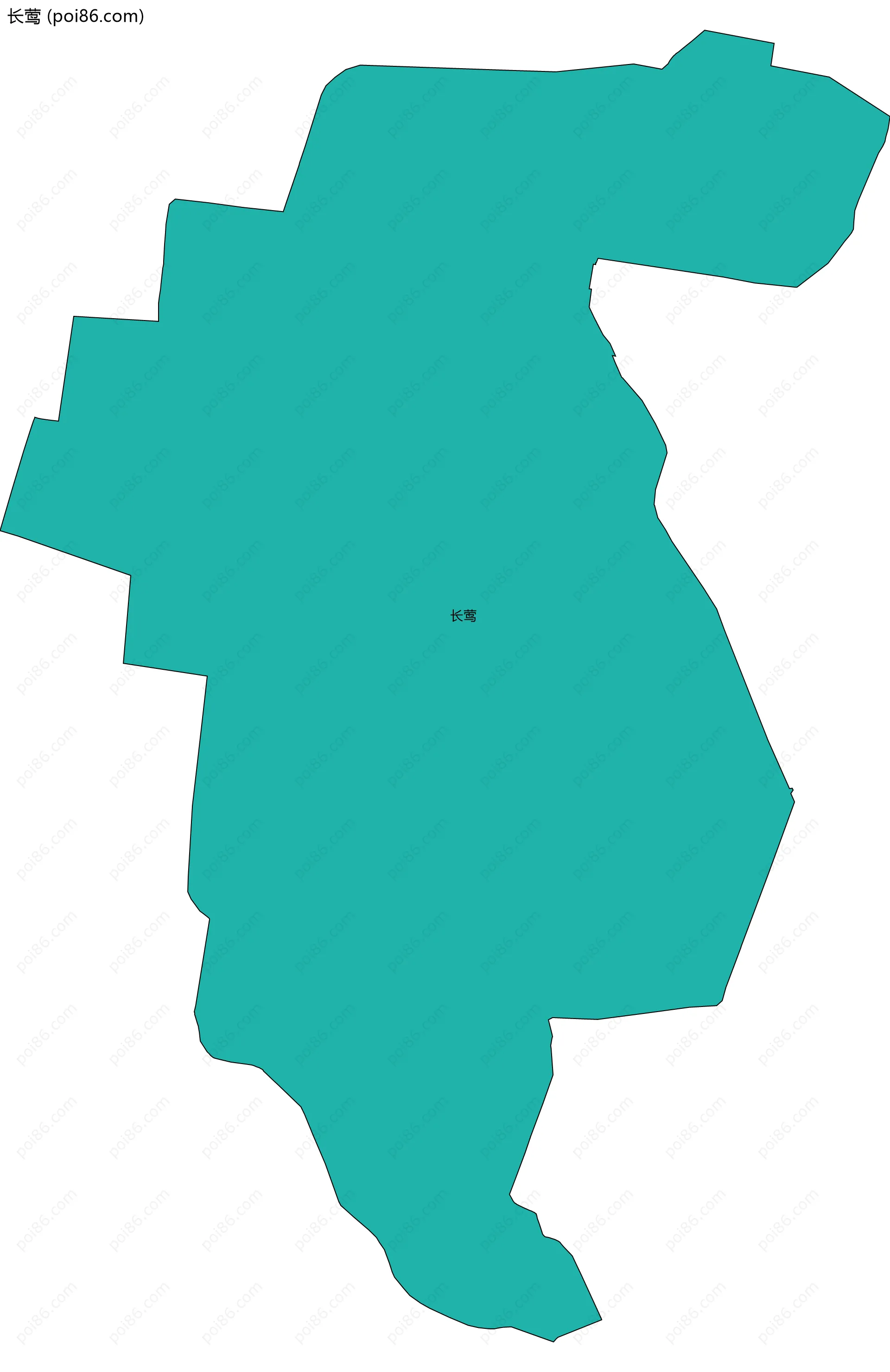 长莺边界地图
