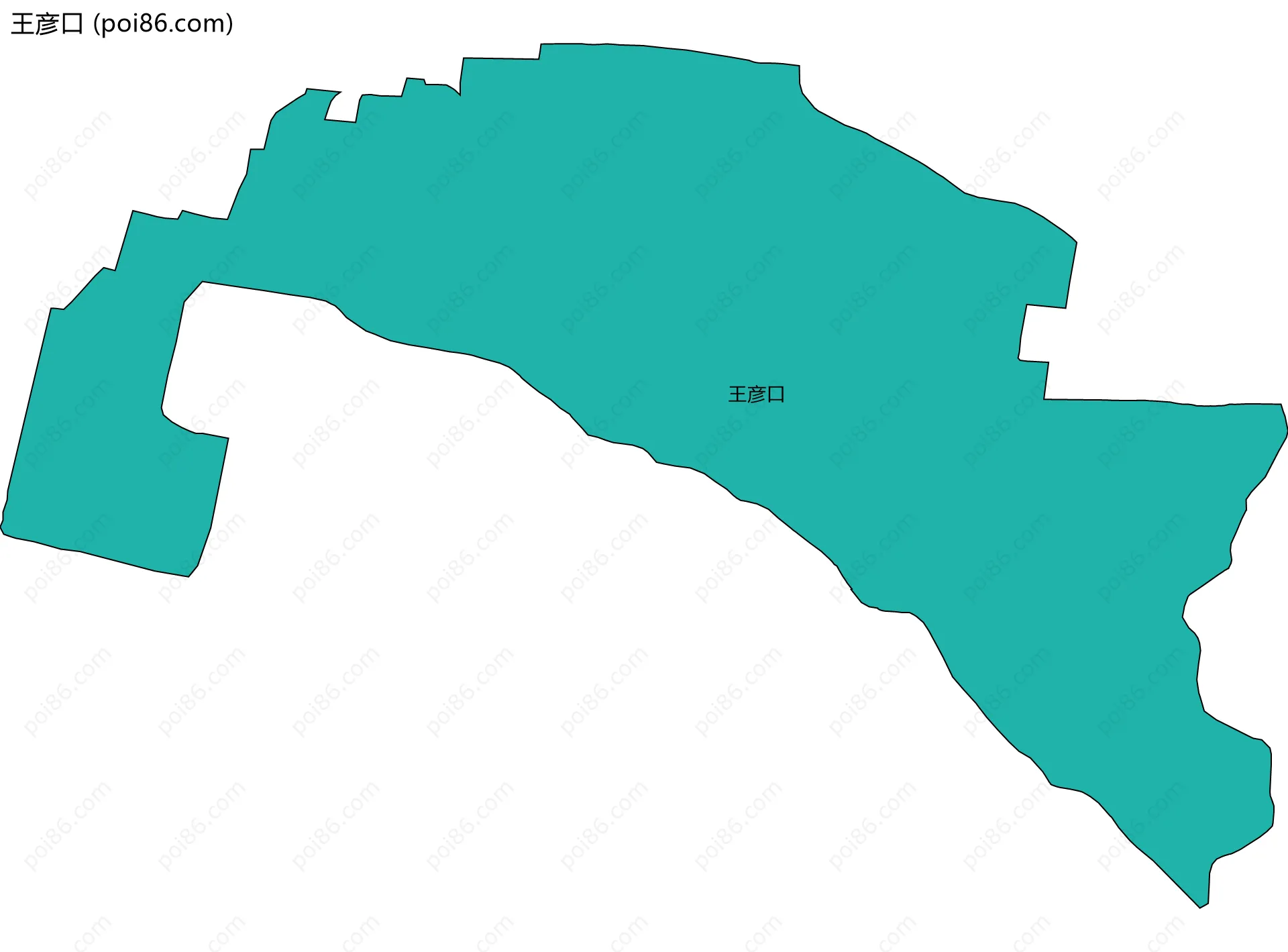 王彦口边界地图