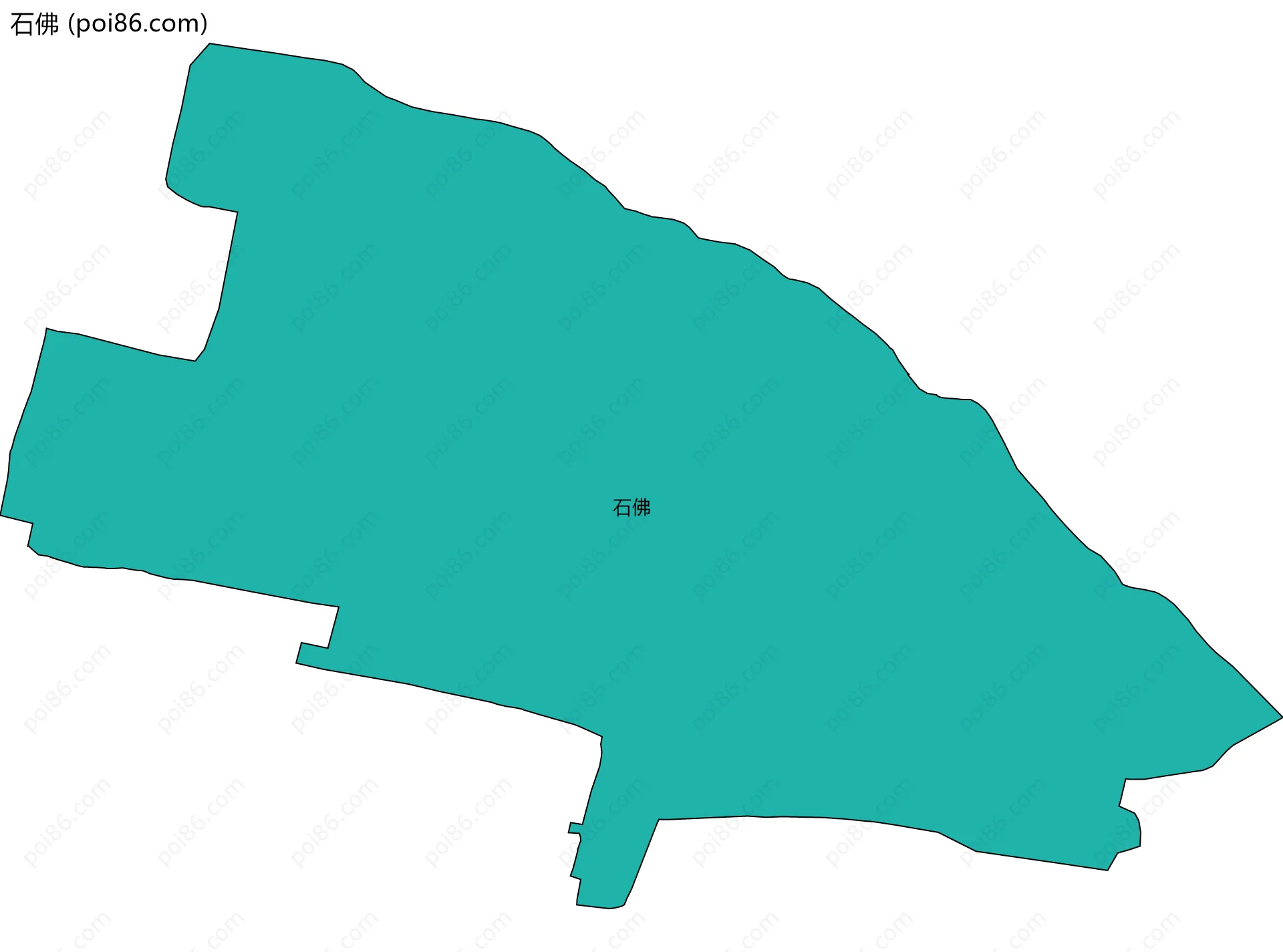 石佛边界地图
