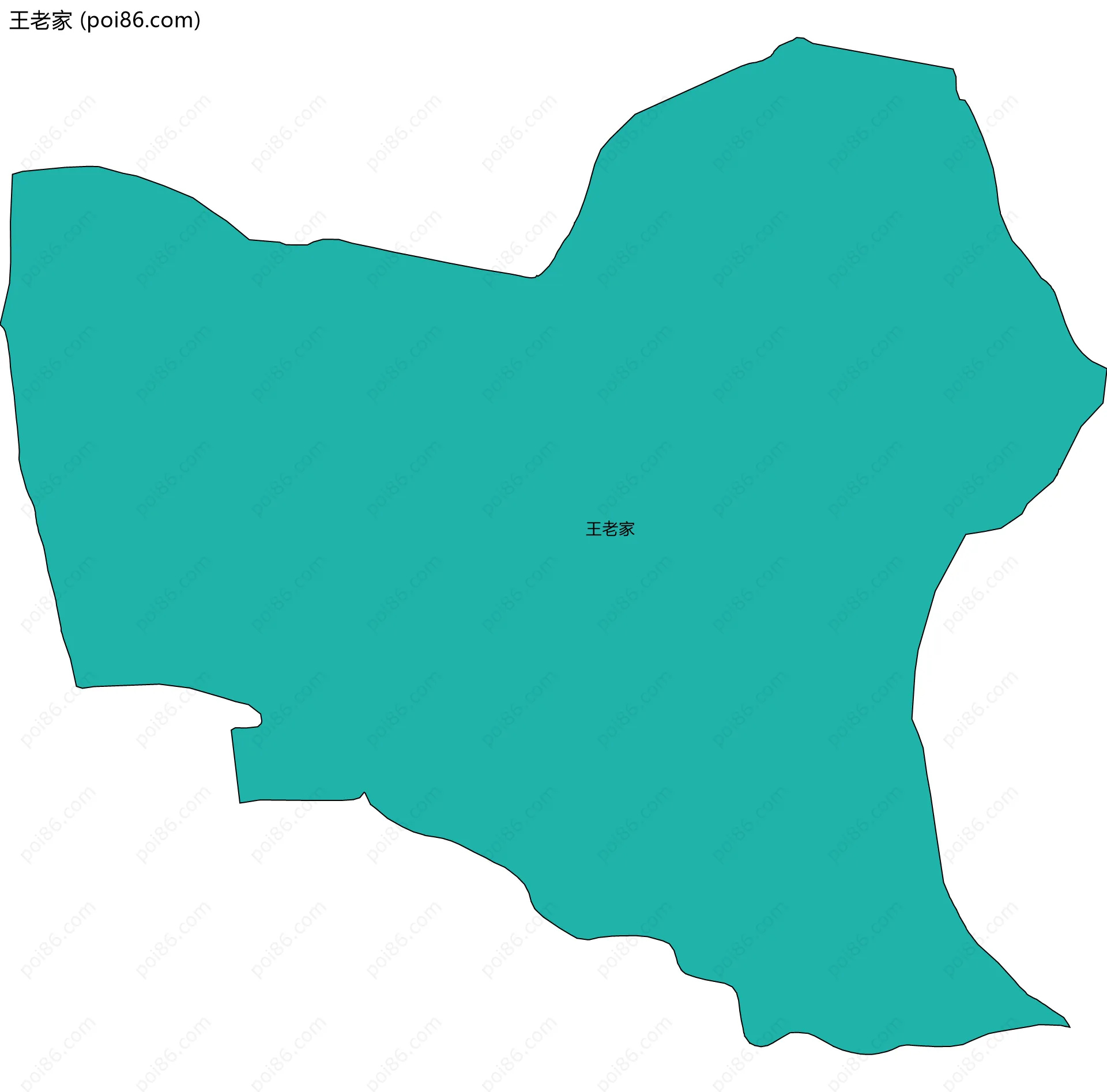 王老家边界地图