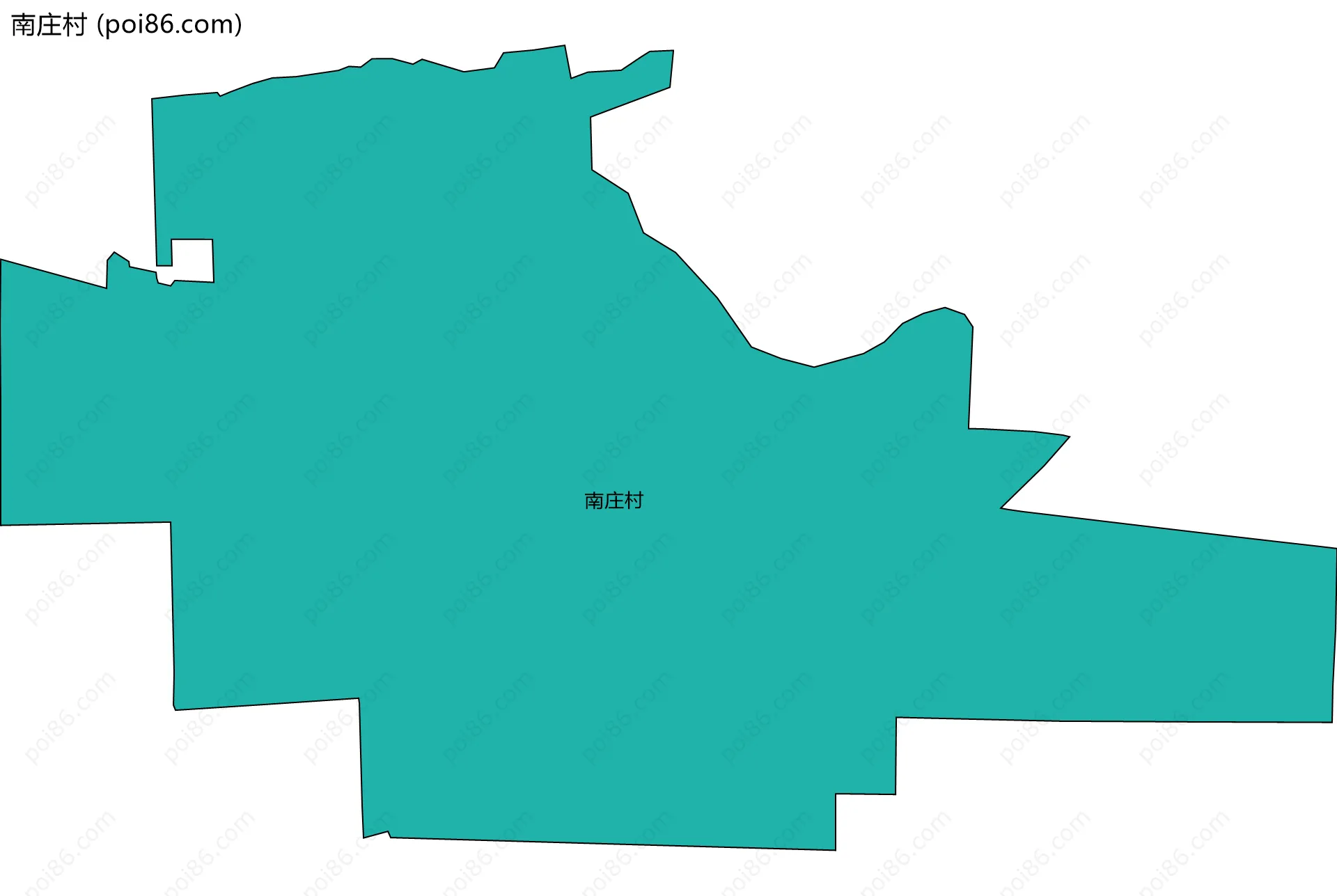 南庄村边界地图