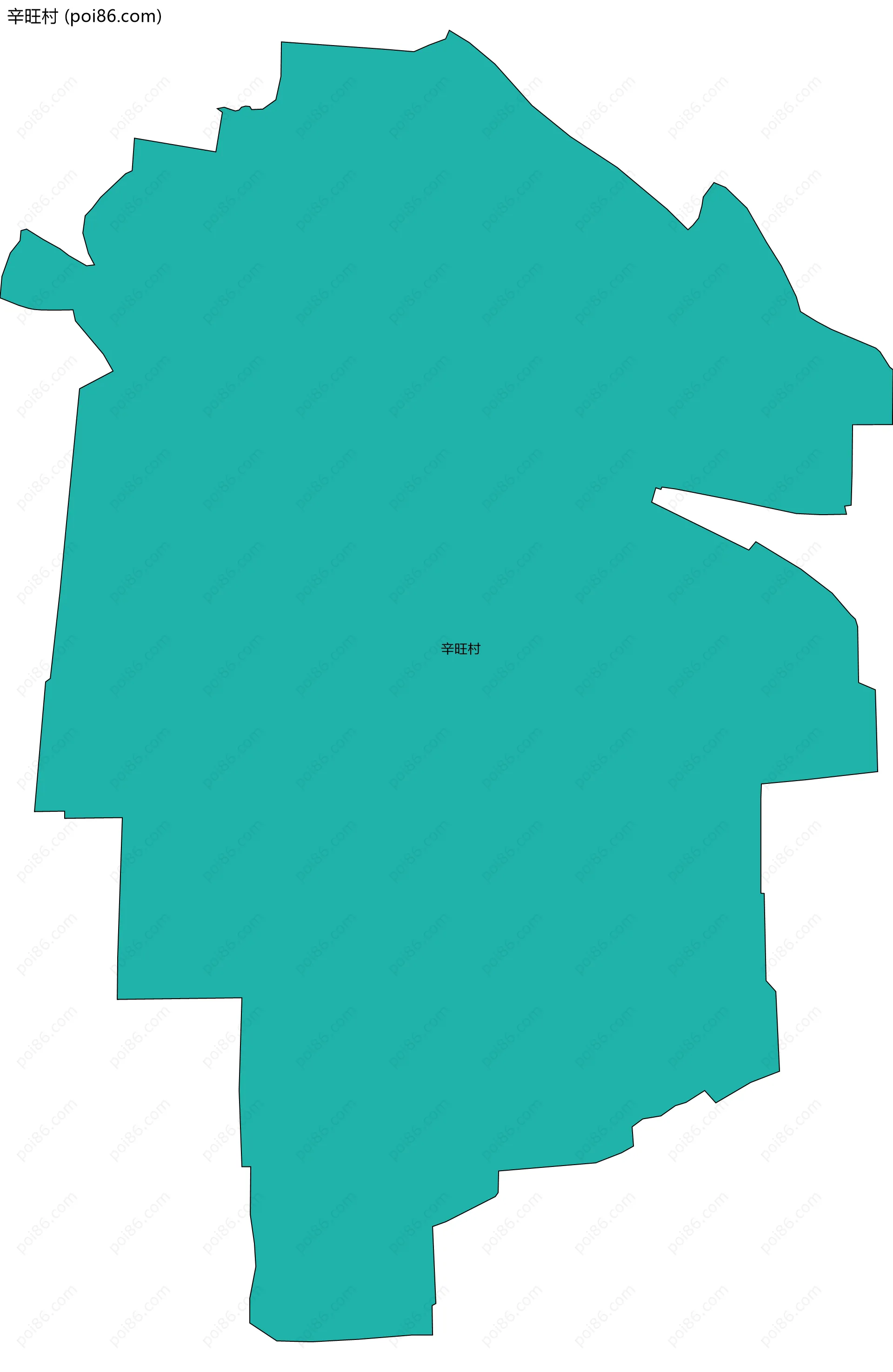 辛旺村边界地图