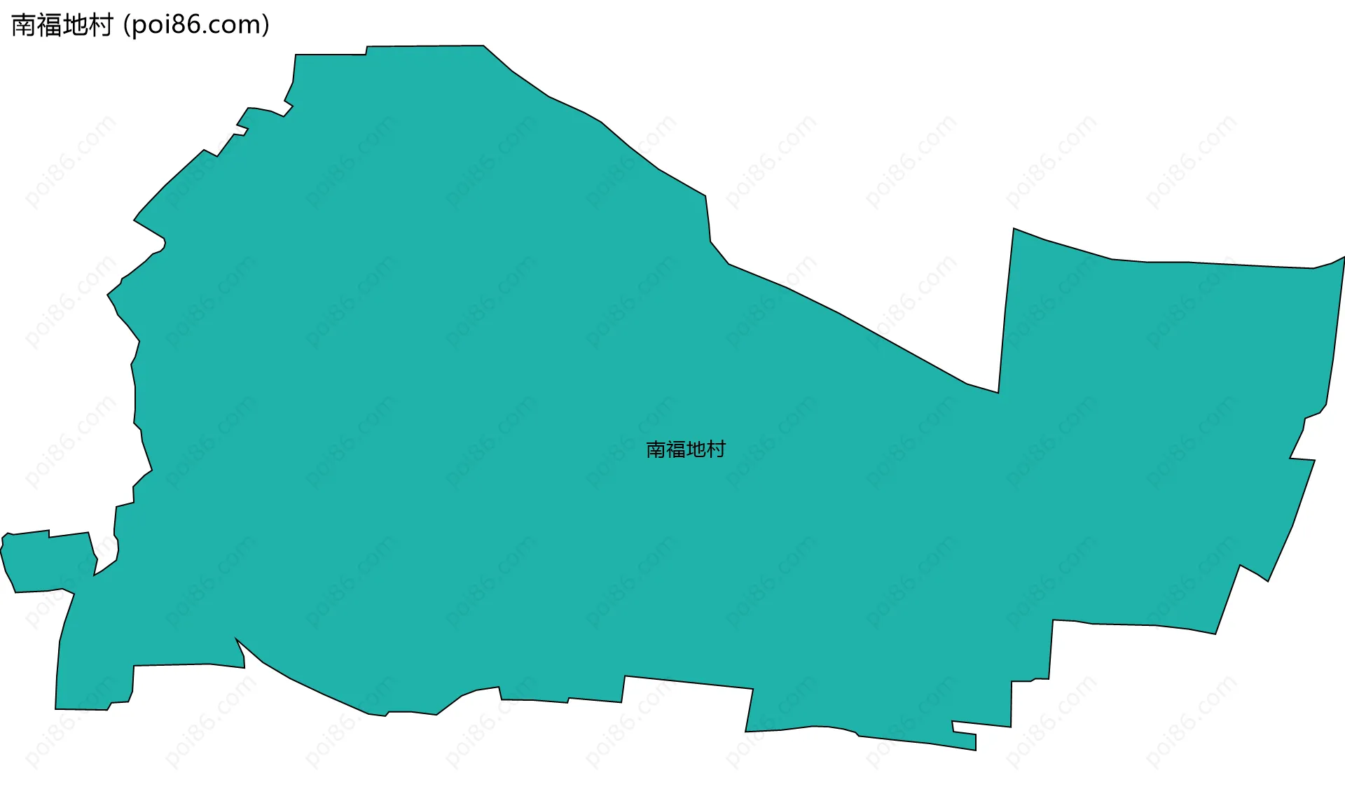 南福地村边界地图