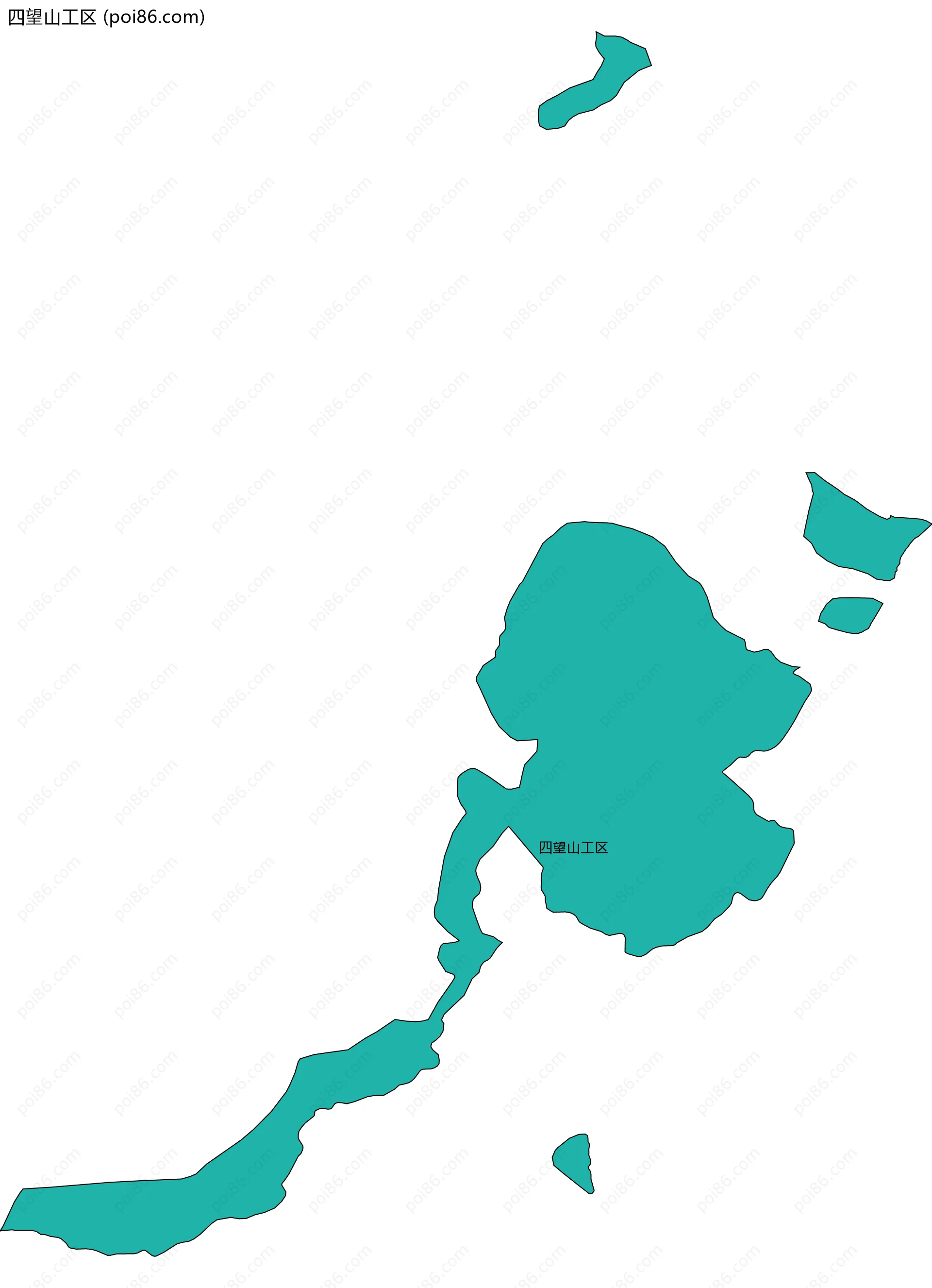 四望山工区边界地图