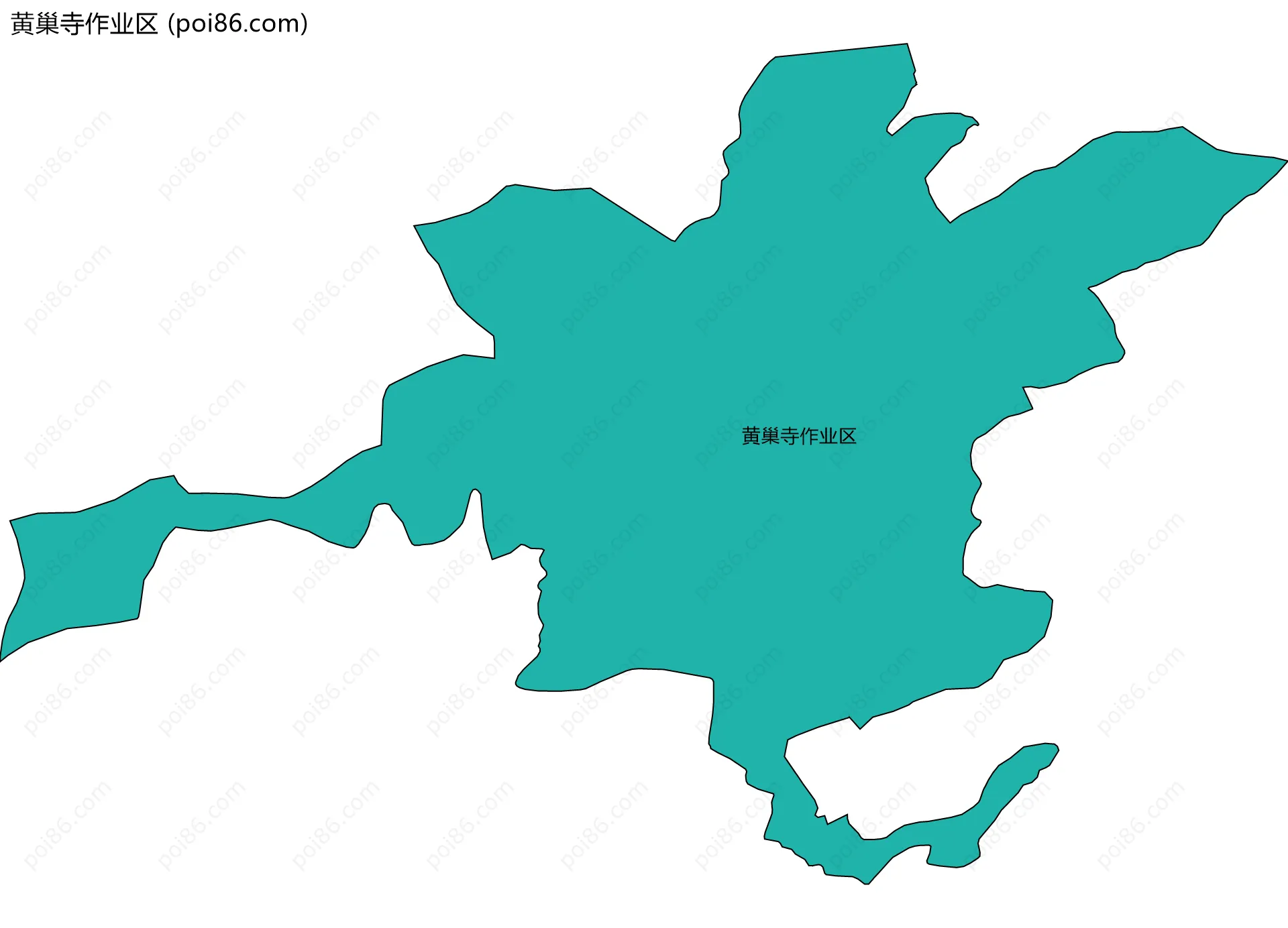黄巢寺作业区边界地图