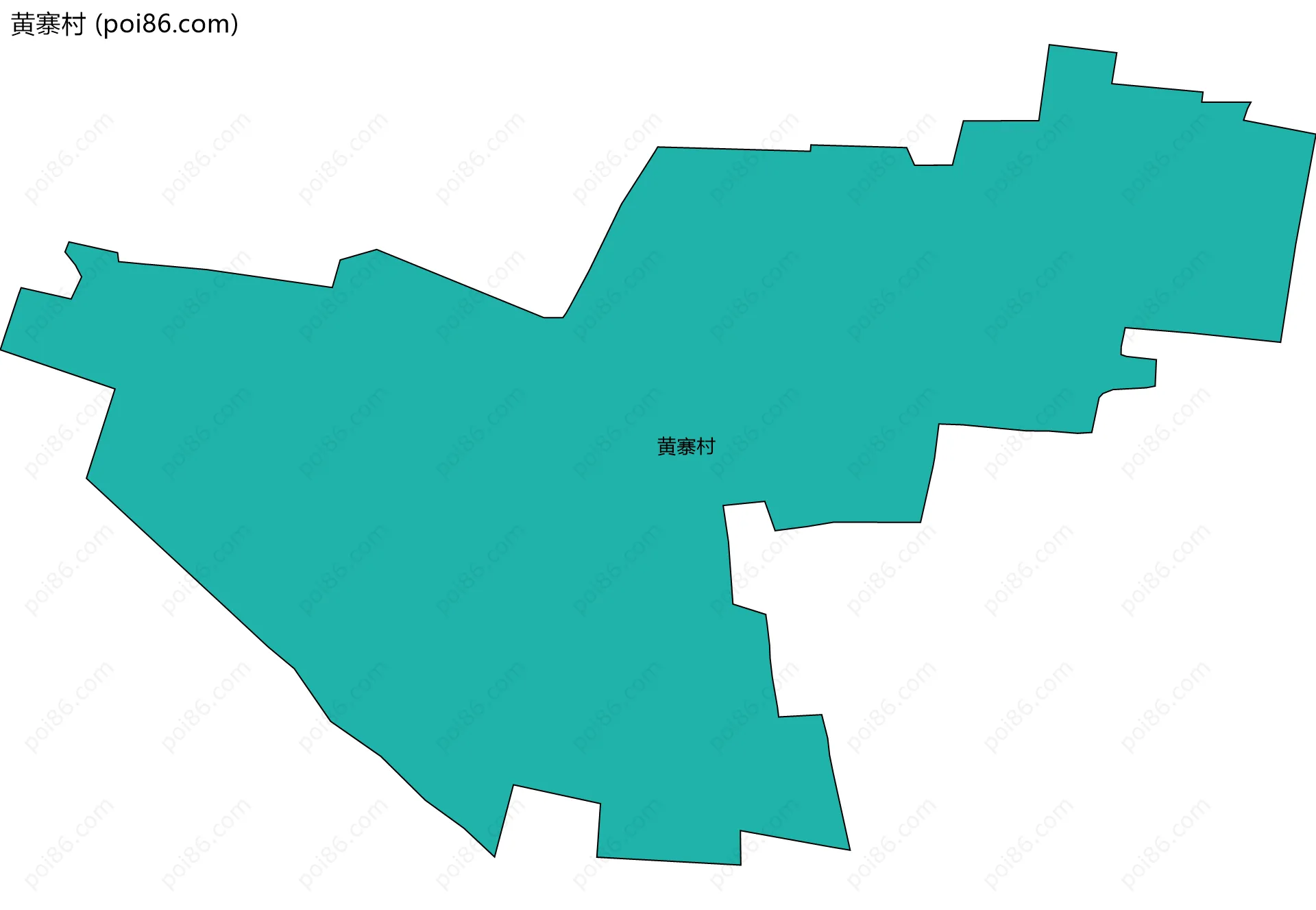 黄寨村边界地图
