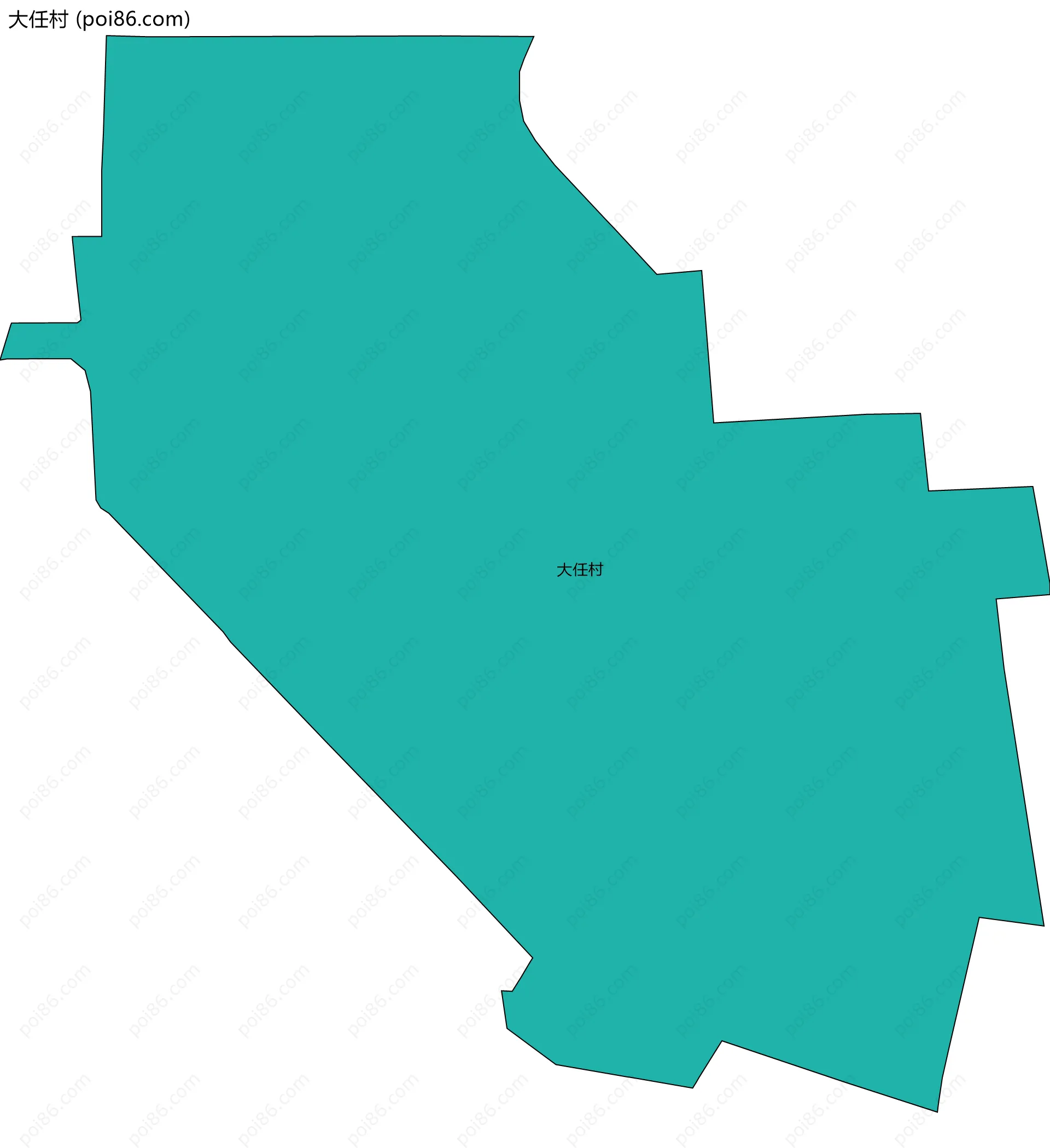 大任村边界地图