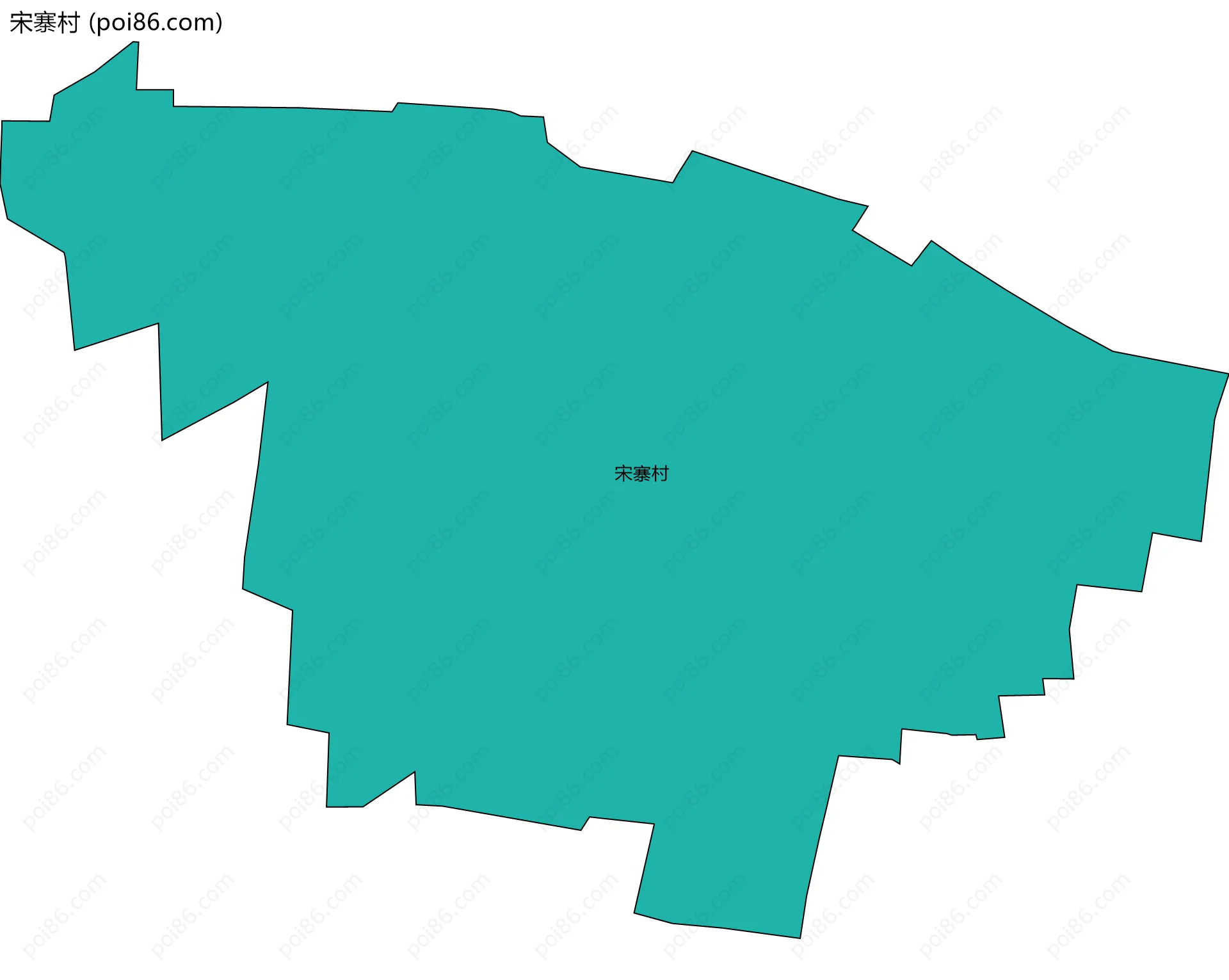 宋寨村边界地图