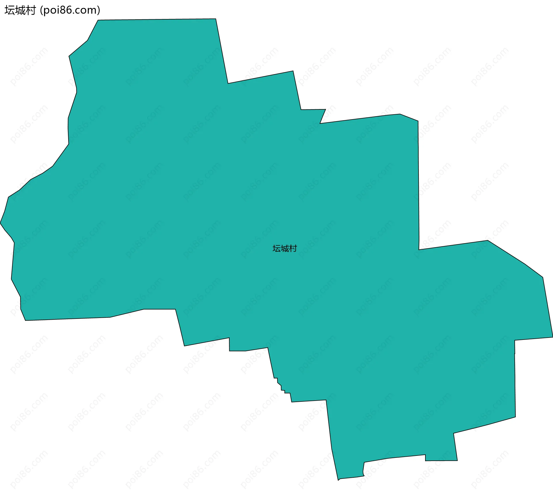 坛城村边界地图