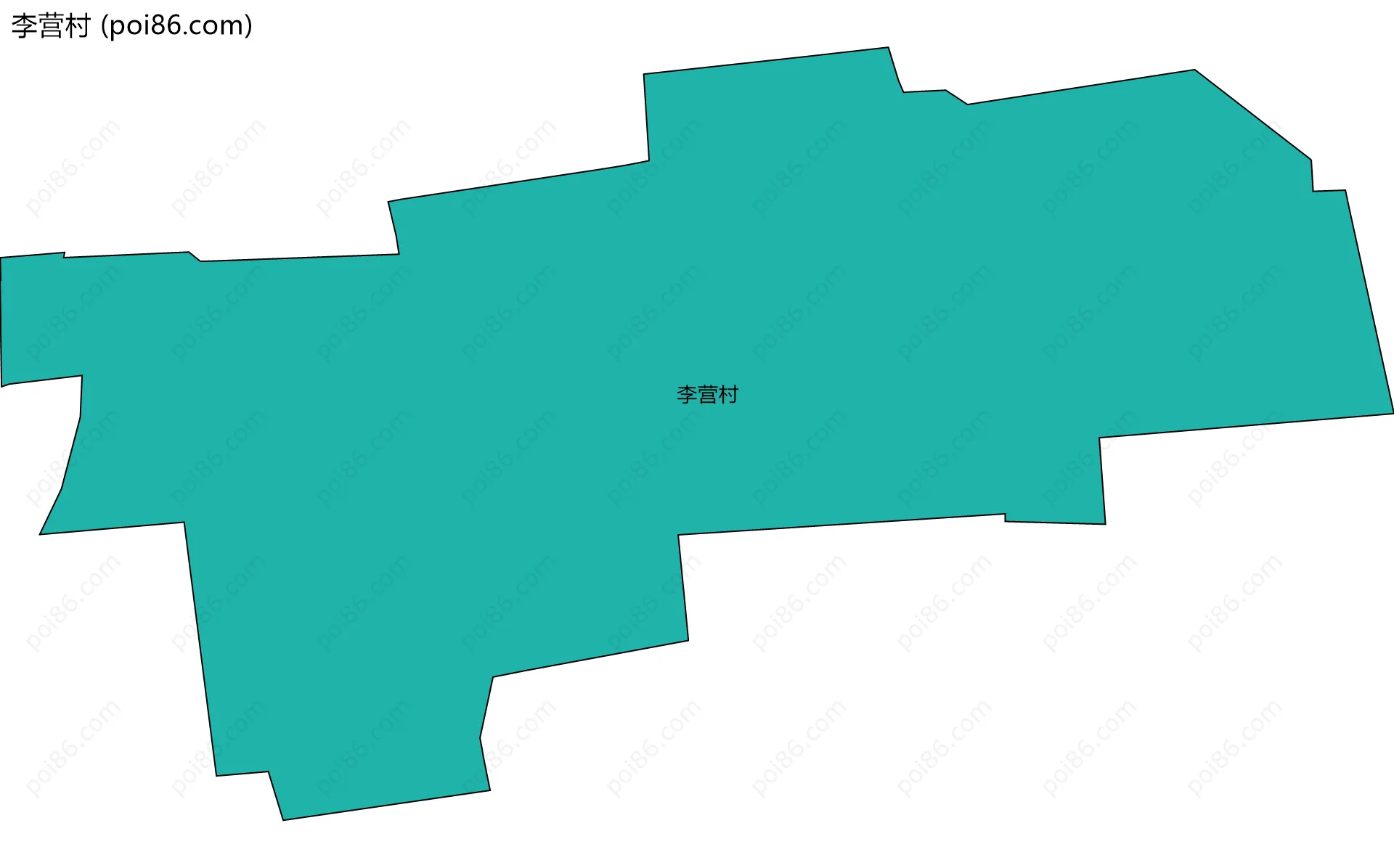 李营村边界地图