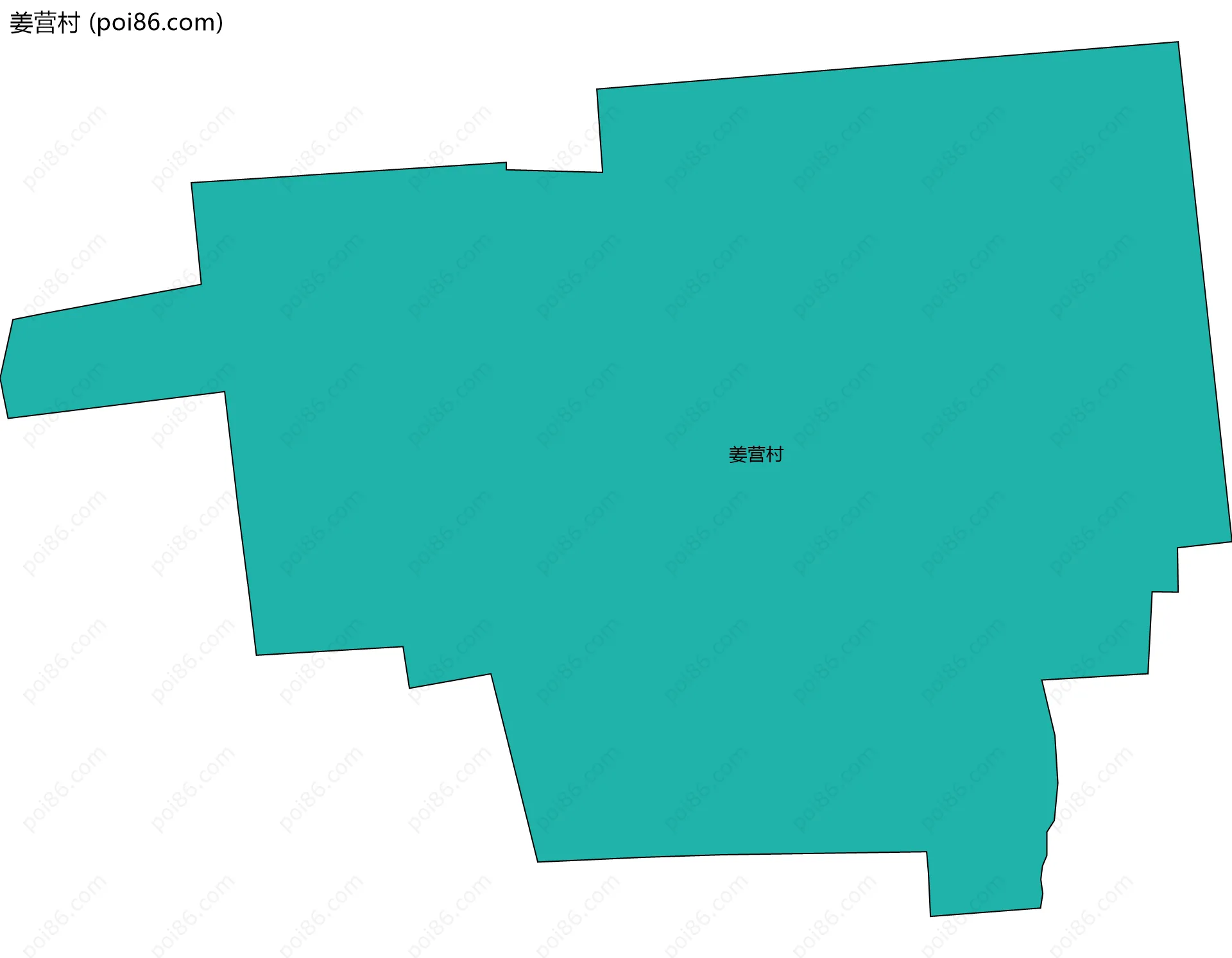 姜营村边界地图